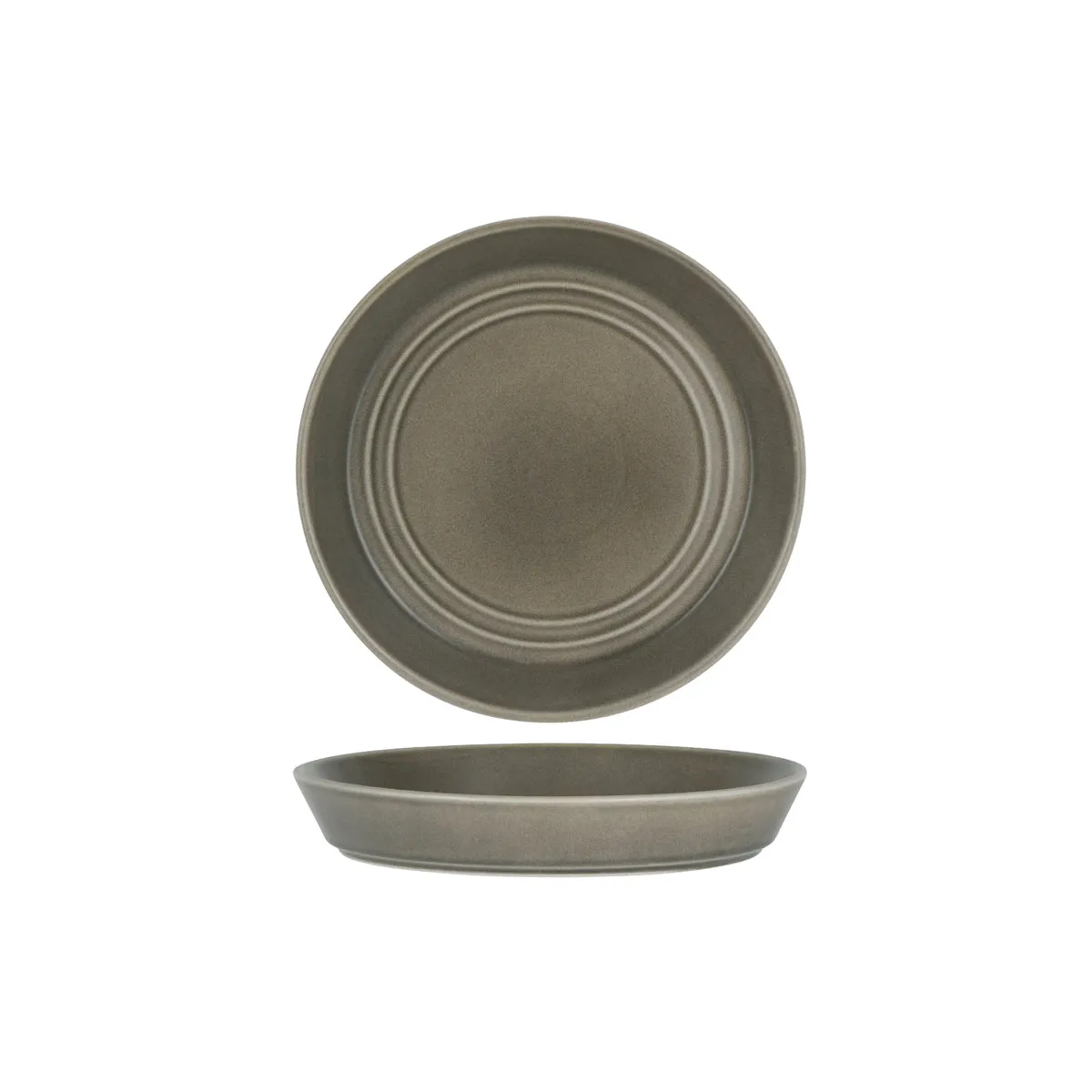 TABLEKRAFT URBAN LOFT ROUND FLARED BOWL 225x35mm FROST GREY (*906335*) = PACK OF 3 X EACHES