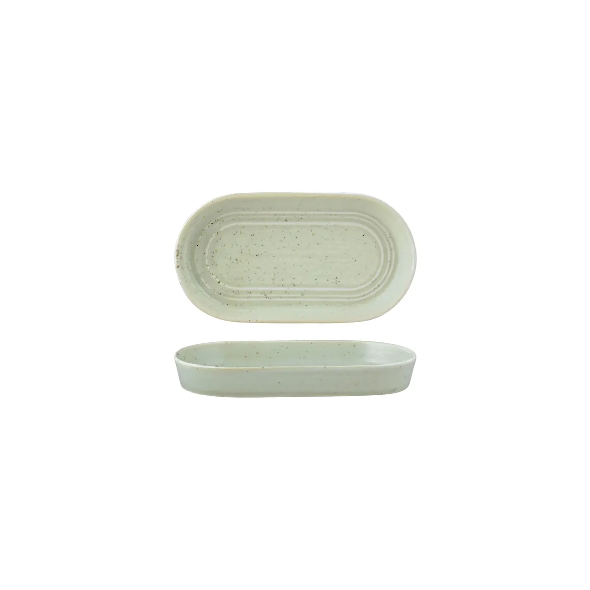 TABLEKRAFT URBAN LOFT OVAL PLATTER 180x98x25mm PISTACHIO (*907021*) = PACK OF 4 X EACHES
