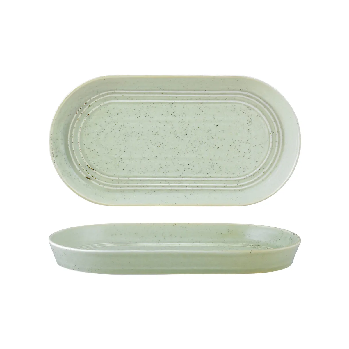 TABLEKRAFT URBAN LOFT OVAL PLATTER 305x165x30mm PISTACHIO (*907023*) = PACK OF 3 X EACHES