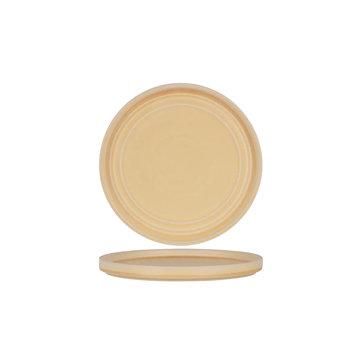 TABLEKRAFT URBAN LOFT ROUND PLATE 185x16mm SANDSTONE (*906000*) = PACK OF 6 X EACHES