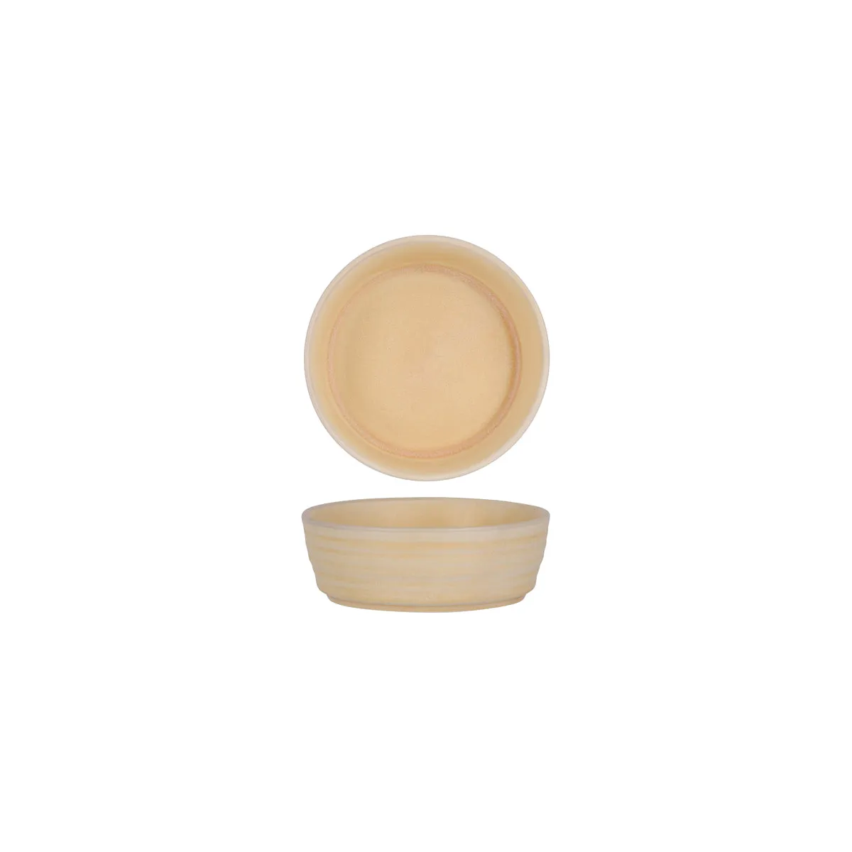 TABLEKRAFT URBAN LOFT ROUND BOWL 143x45mm SANDSTONE (*906031*) = PACK OF 4 X EACHES