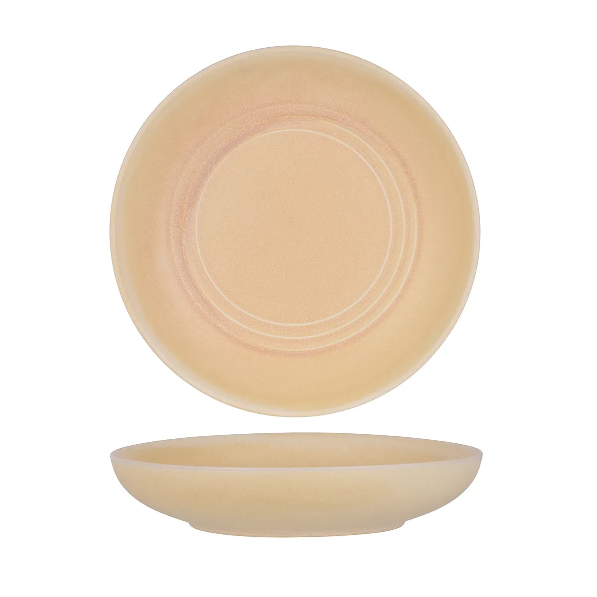 TABLEKRAFT URBAN LOFT ROUND SERVE BOWL 270x55mm SANDSTONE (*906055*) = PACK OF 2 X EACHES
