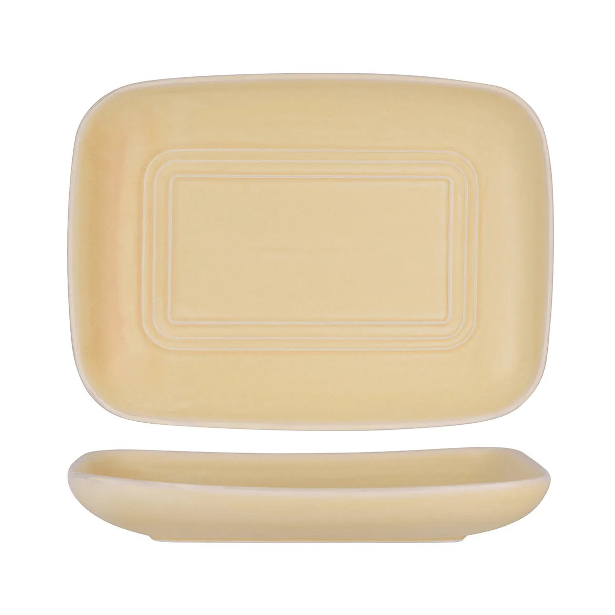 TABLEKRAFT URBAN LOFT RECT SERVER 365x265x55mm SANDSTONE (*906050*) = PACK OF 2 X EACHES