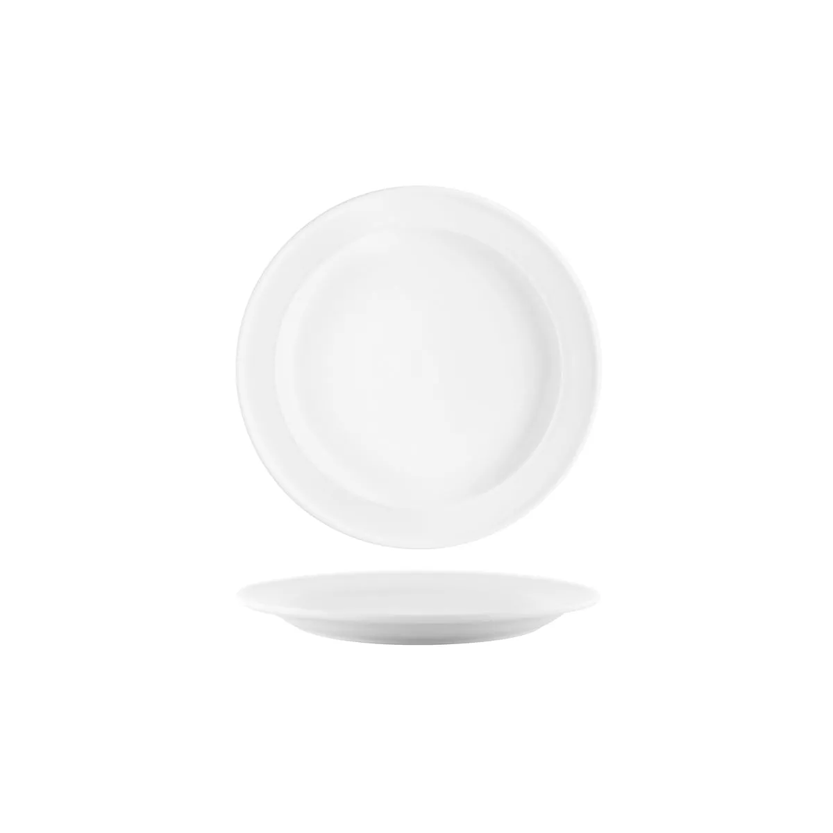 VITROCERAM -VITRO-2 ROUND PLATE-200mm Rolled Edge (*904208*) = PACK OF 24 X EACHES