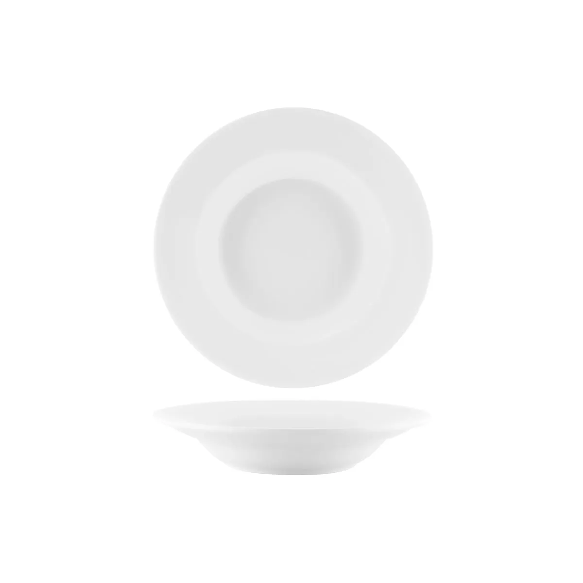VITROCERAM PASTA BOWL-230mm WIDE RIM WHITE (*900146*) = PACK OF 24 X EACHES