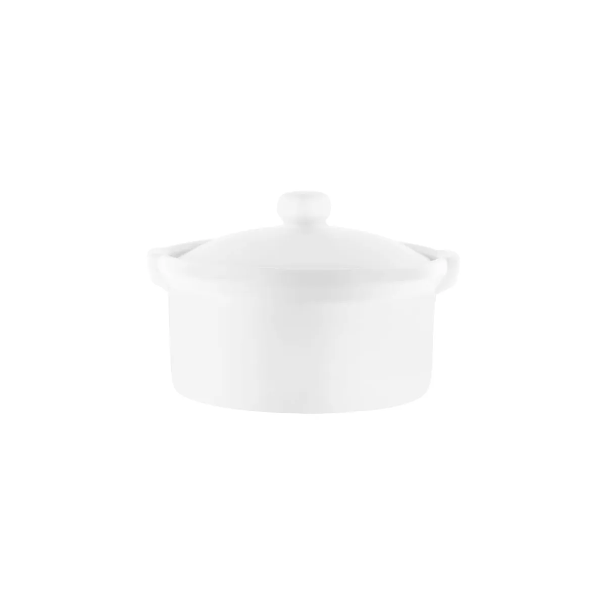 VITROCERAM CASSEROLE-ROUND WITH COVER 2.0lt WHITE (*901375*) = PACK OF 6 X EACHES