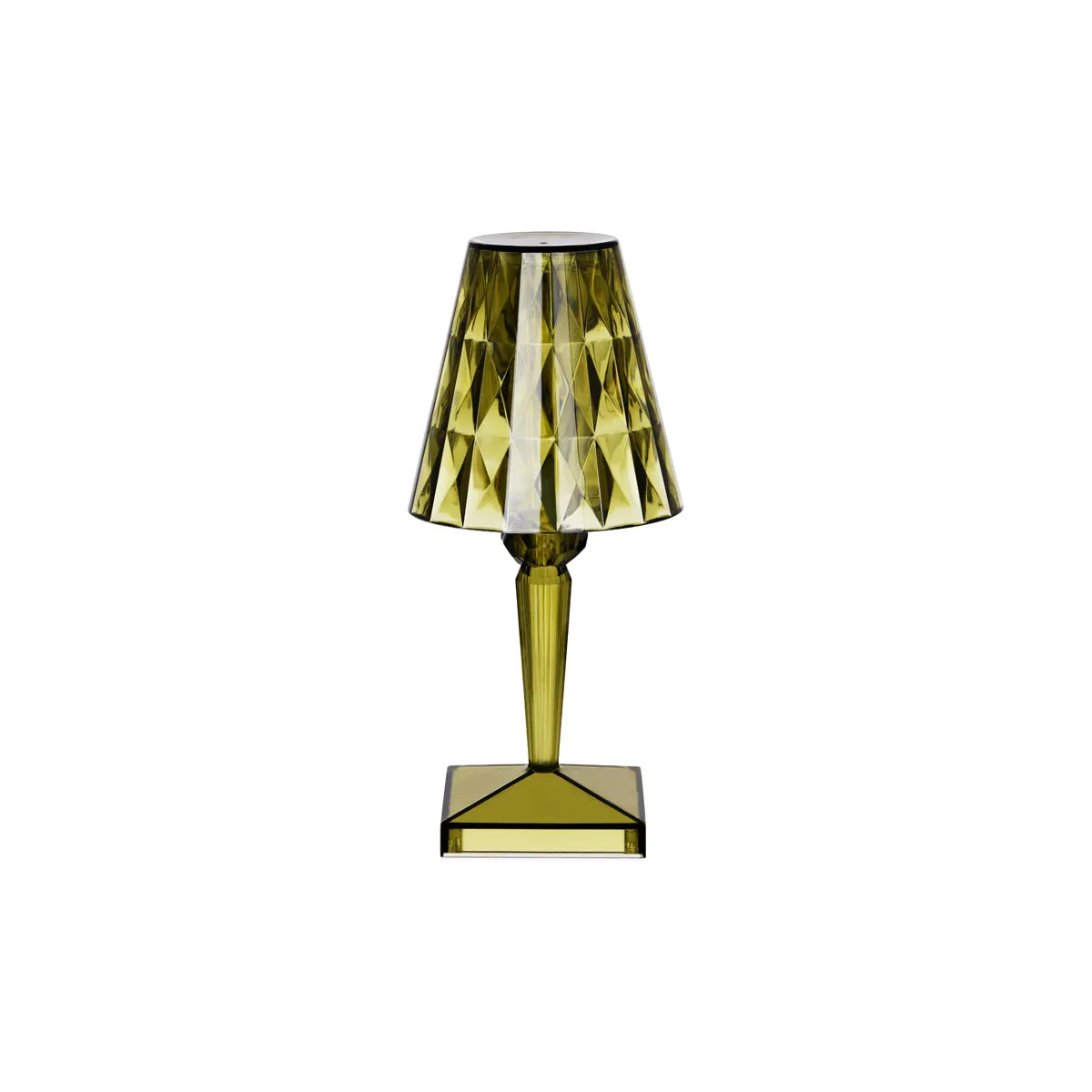 TABLEKRAFT CRYSTAL CORDLESS TABLE LAMP LED 120x260mm GREEN (*1000151*) = 1 X EACH