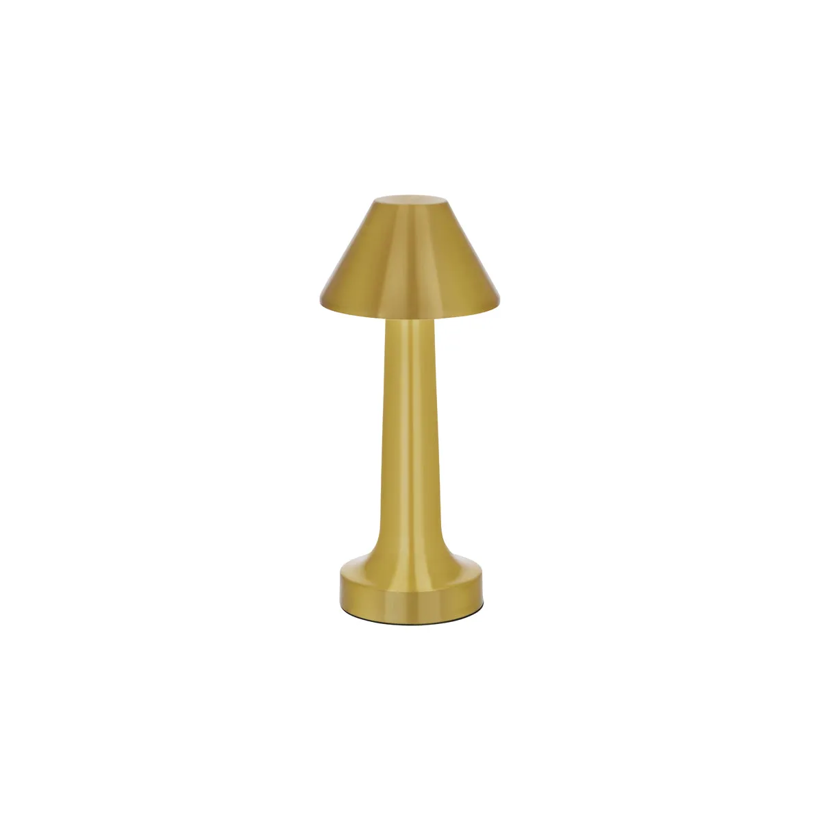 TABLEKRAFT HELENA CORDLESS TABLE LAMP LED 97x220mm BRASS (*1000100*) = 1 X EACH
