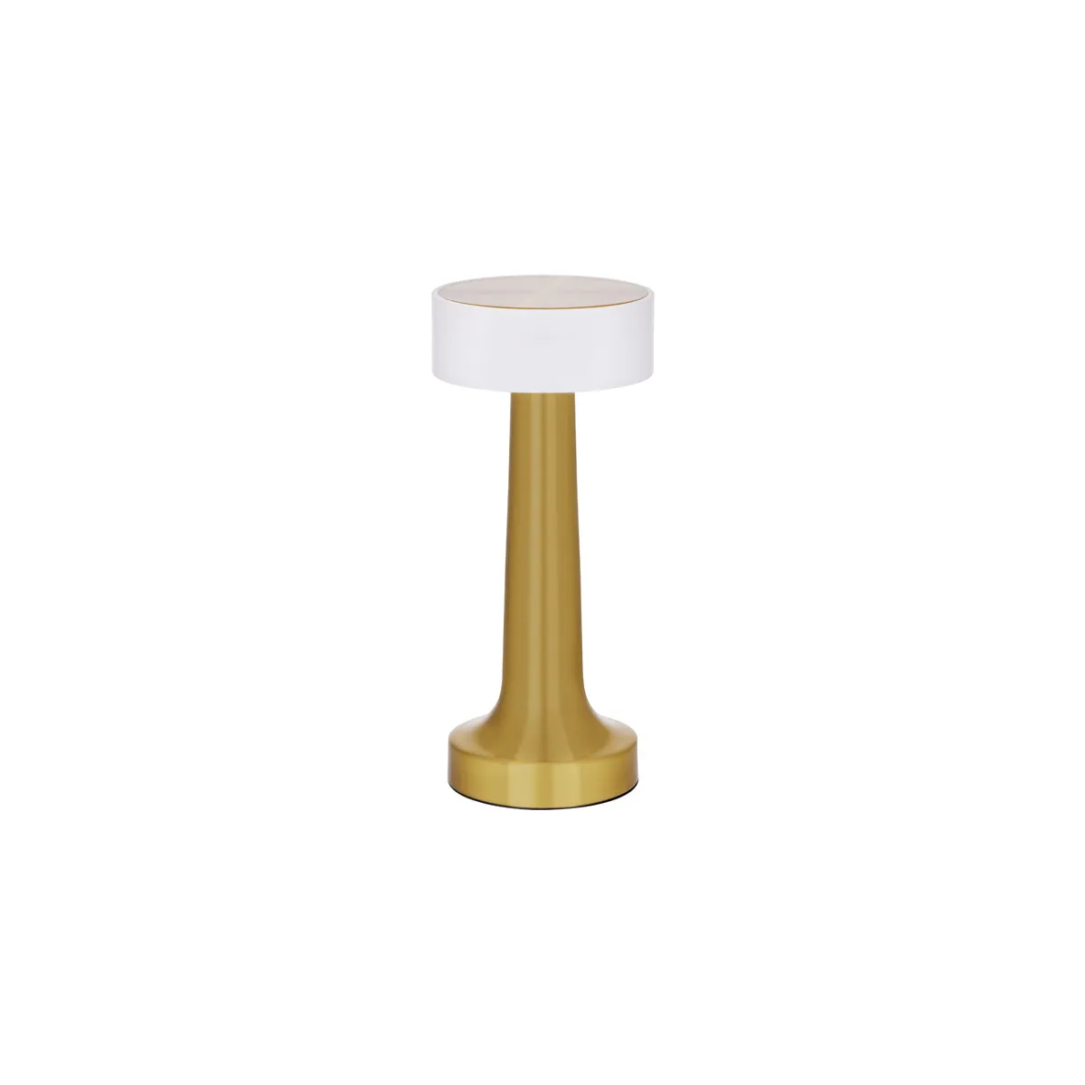 TABLEKRAFT AURA CORDLESS TABLE LAMP LED 90x205mm BRASS (*1000130*) =  1 X EACH