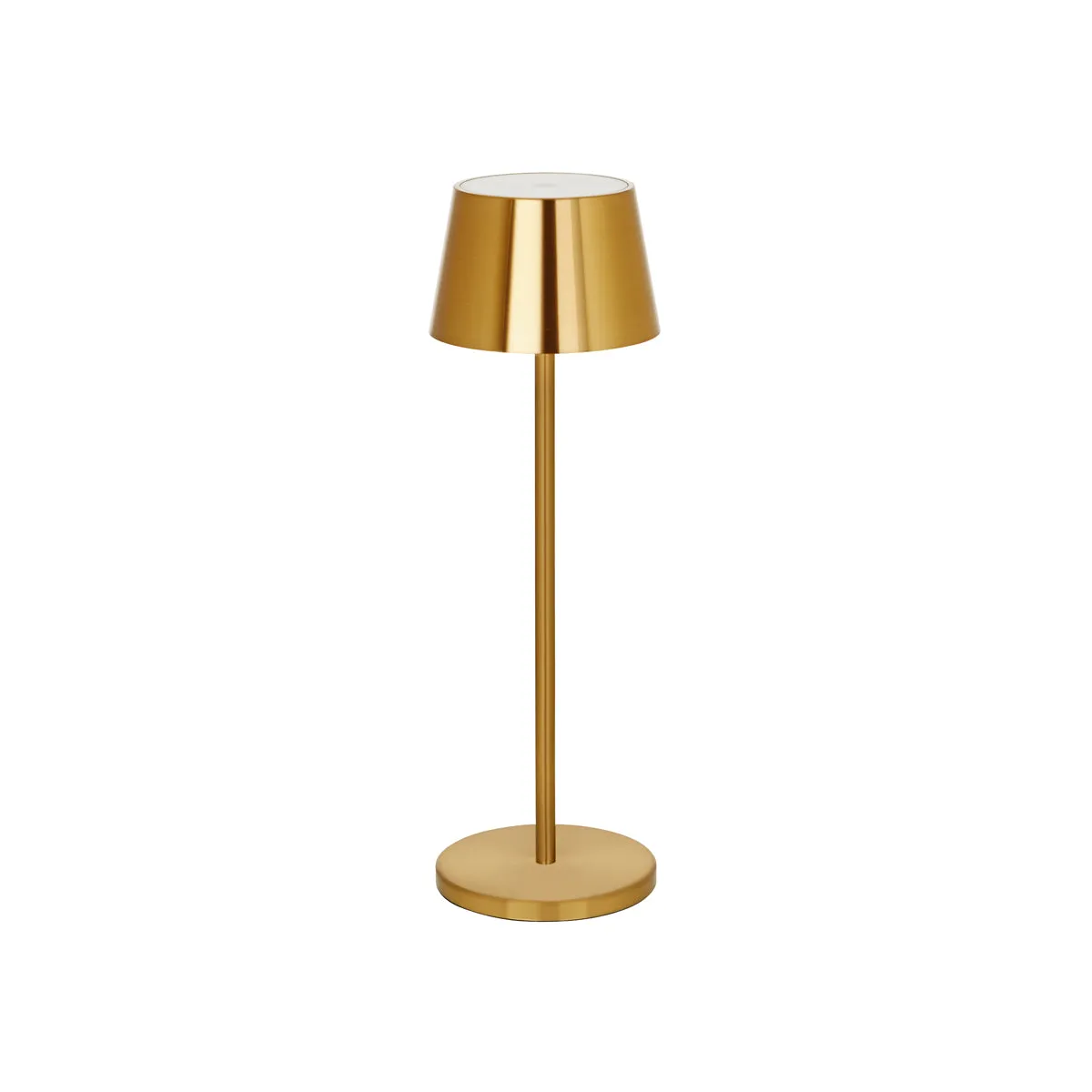 TABLEKRAFT AMELIA CORDLESS TABLE LAMP LED 110x350mm BRASS (*1000190*) = 1 X EACH