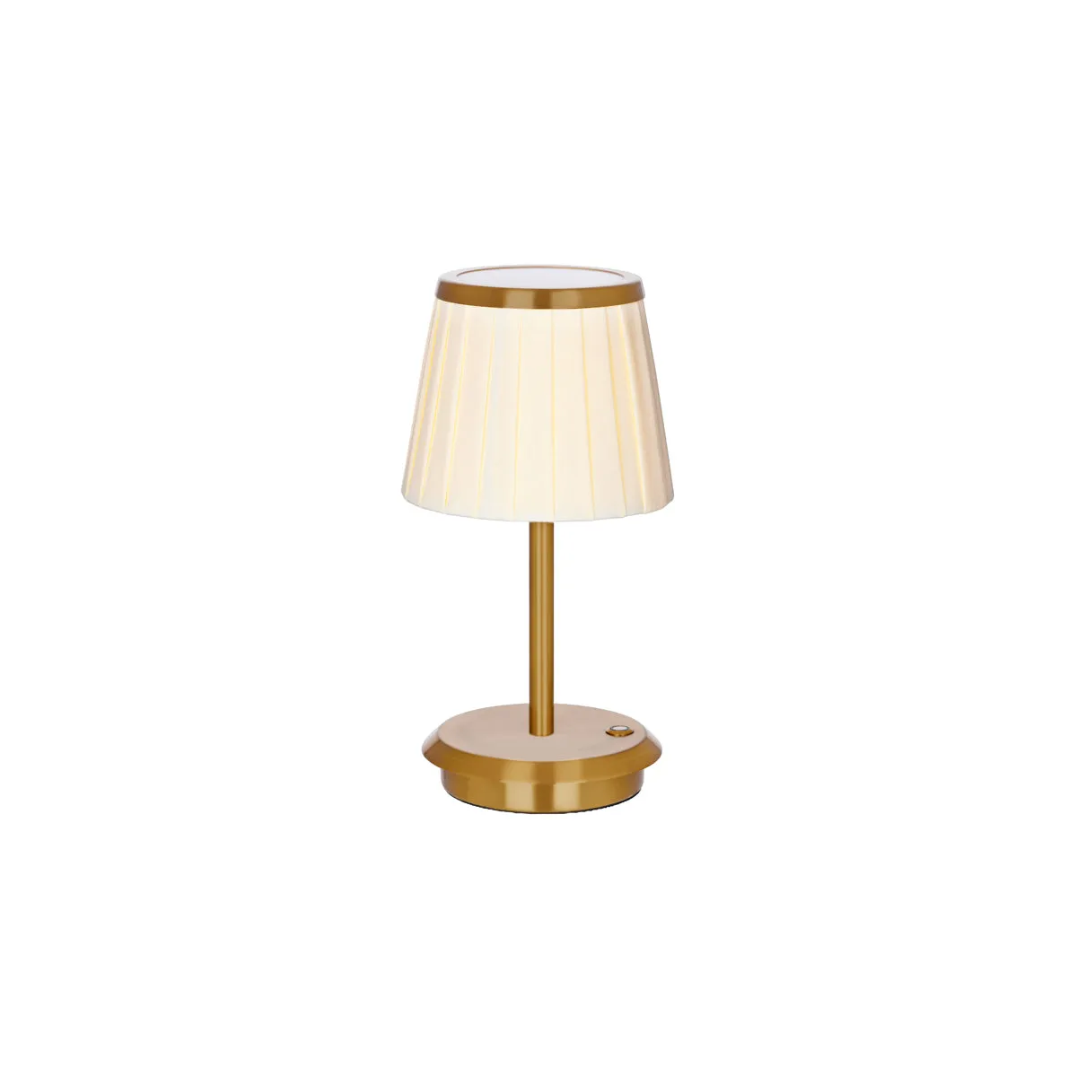 TABLEKRAFT ADELAIDE CORDLESS TABLE LAMP LED 135x260mm BRASS (*1000200*) = 1 X EACH