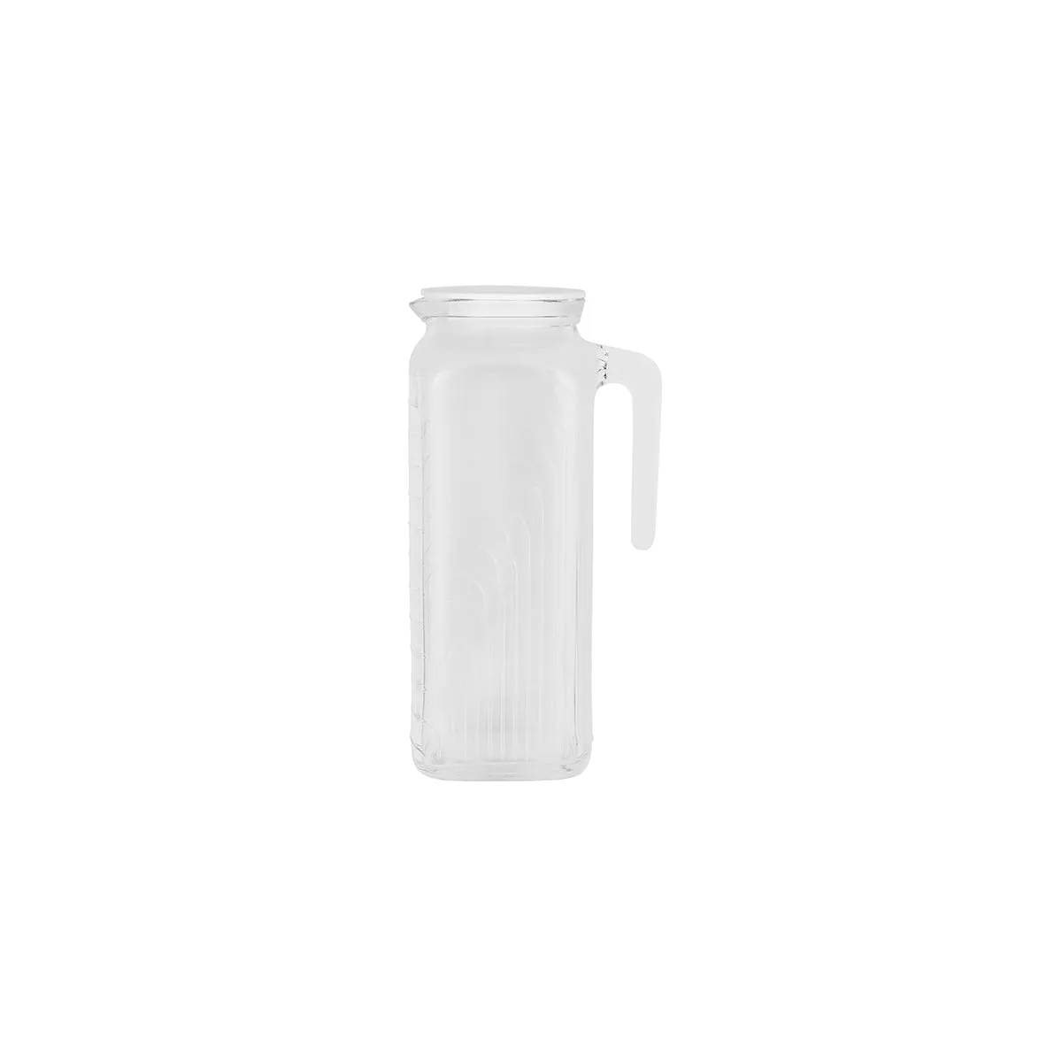 BORMIOLI ROCCO GELO JUG w/WHITE LID 1.2lt (2.29910.MB1) (*340-080*) = PACK OF 6 X EACHES