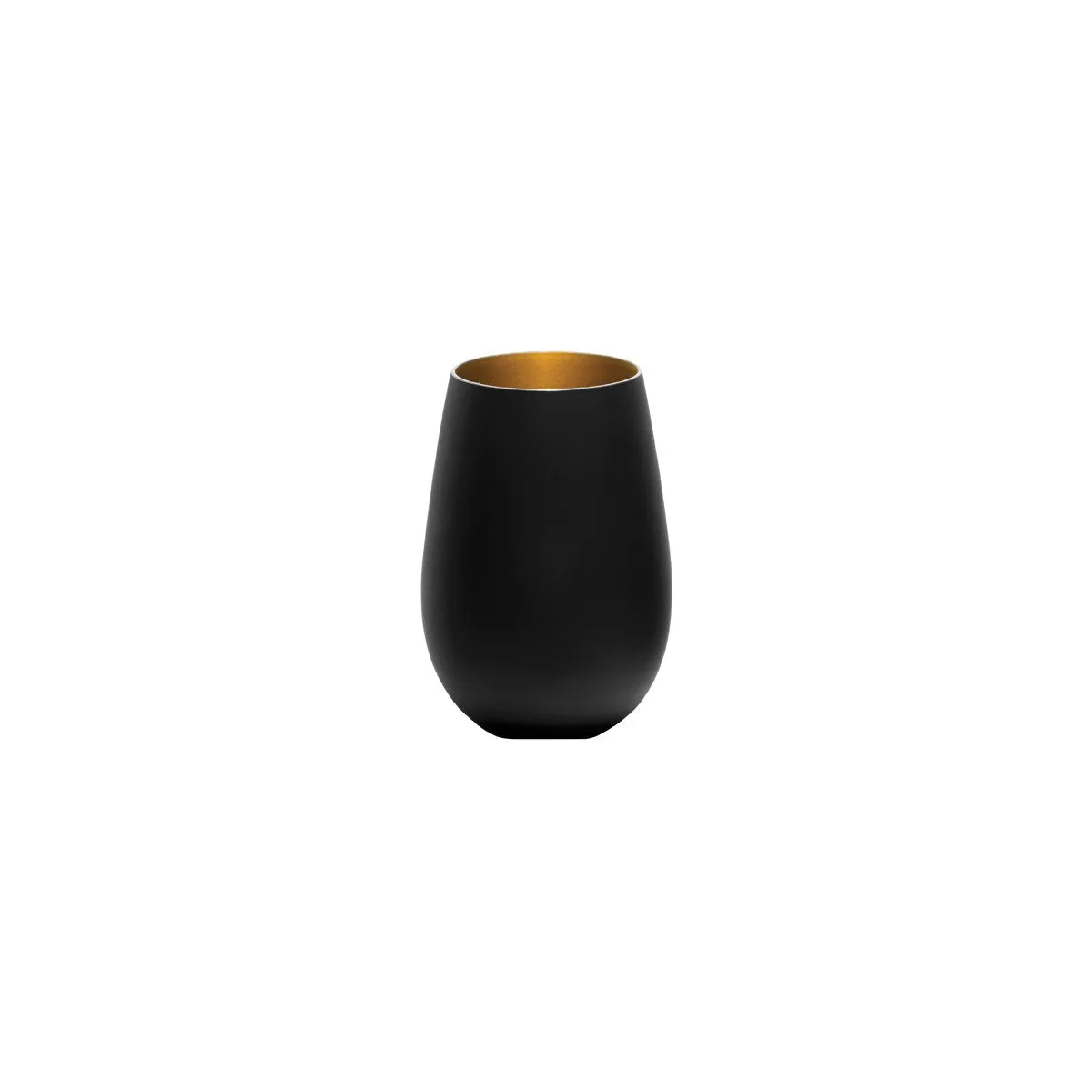 STOLZLE OLYMPIC TUMBLER 465ml MATT BLACK/GOLD (*365-410*) = PACK OF 24 X EACHES