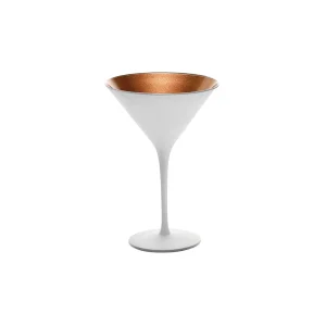 STOLZLE OLYMPIC COCKTAIL GLASS 240ml MATT WHITE/BRONZE (*365-422*) = PACK OF 24 X EACHES