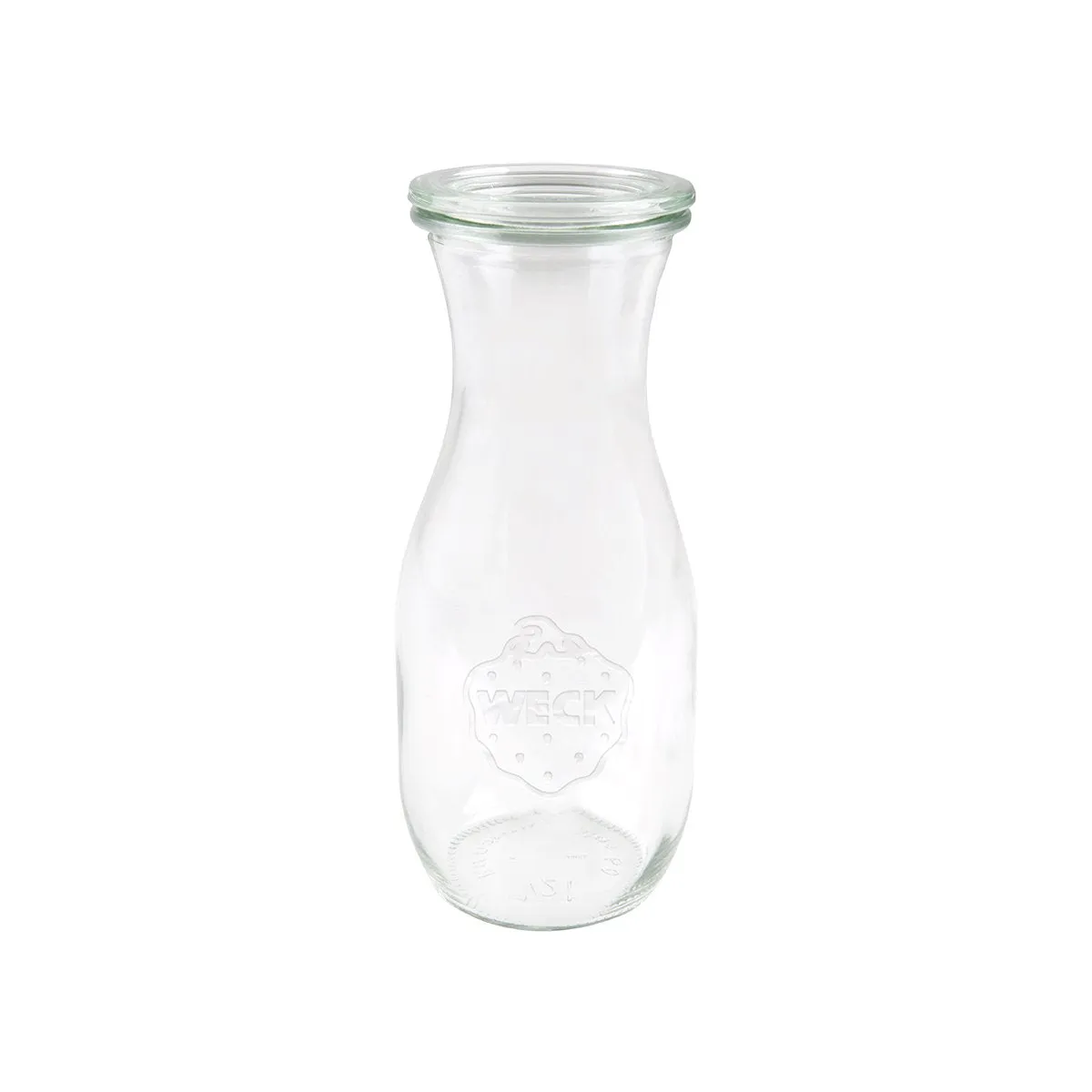 WECK BOTTLE GLASS JAR W/LID 530ml 60x184mm (764) (*82308*) = PACK OF 6 X EACHES