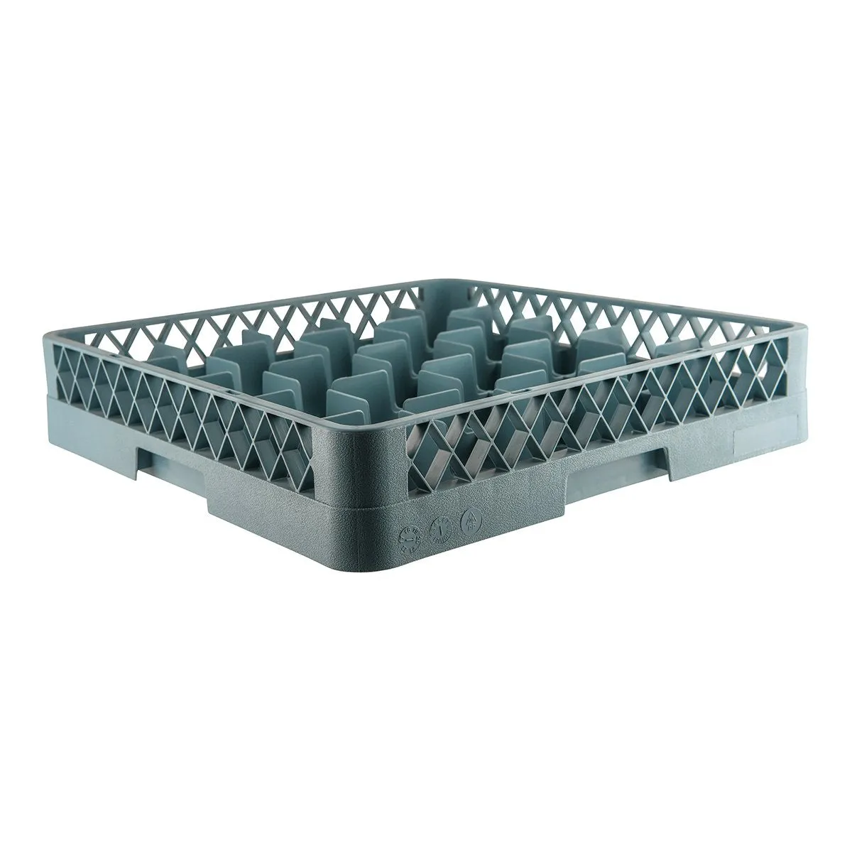 CHEF INOX WASHRACK 25 COMP GREY 490x490x100mm (*69825*) = PACK OF 6 X EACHES