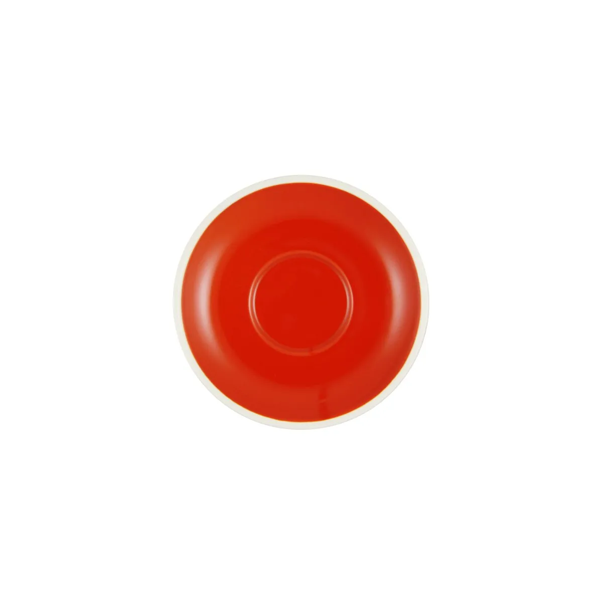 BREW-CHILLI/WHITE ESPRESSO SAUCER TO SUIT BW0000 (*BW0005*) = PACK OF 6 X EACHES
