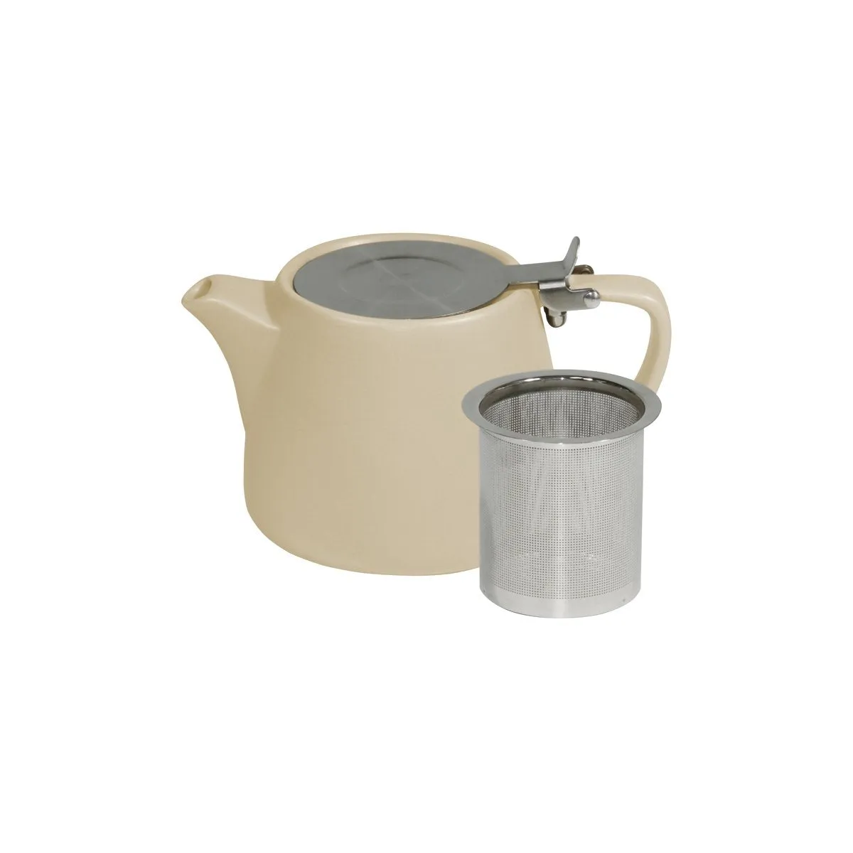 BREW-HARVEST STACKABLE MATT TEAPOT 500ml SS INFUSER/LID (*BW0960*) = PACK OF 2 X EACHES
