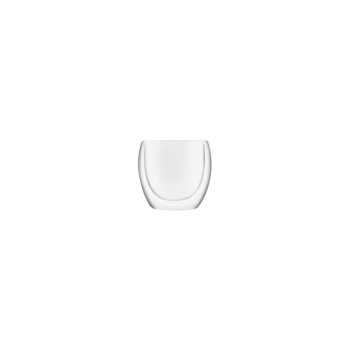 BREW INFUSION DOUBLE WALL SML TUMBLER 65x65mm, 80ml SET OF 2 (*BW9100*) = PACK OF 6 X SETS