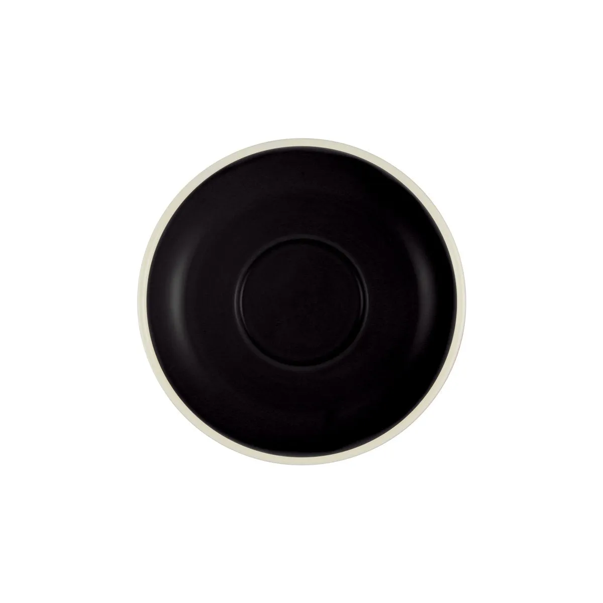 BREW-ONYX/WHITE SAUCER TO SUIT BW1045/24 (*BW1050*) = PACK OF 6 X EACHES