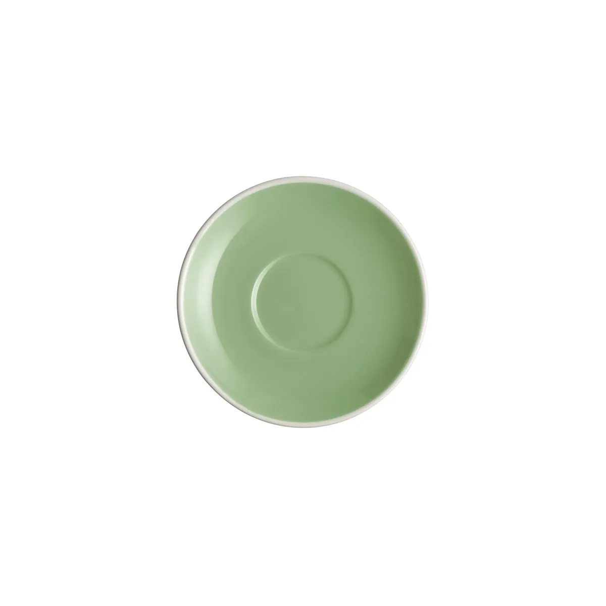 BREW-SAGE/WHITE ESPRESSO SAUCER TO SUIT BW0200 (*BW0205*) = PACK OF 6 X EACHES