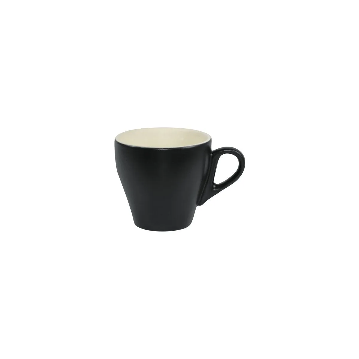 BREW-SMOKE/WHITE MATT LONG BLACK CUP 220ml (*BW0720*) = PACK OF 6 X EACHES