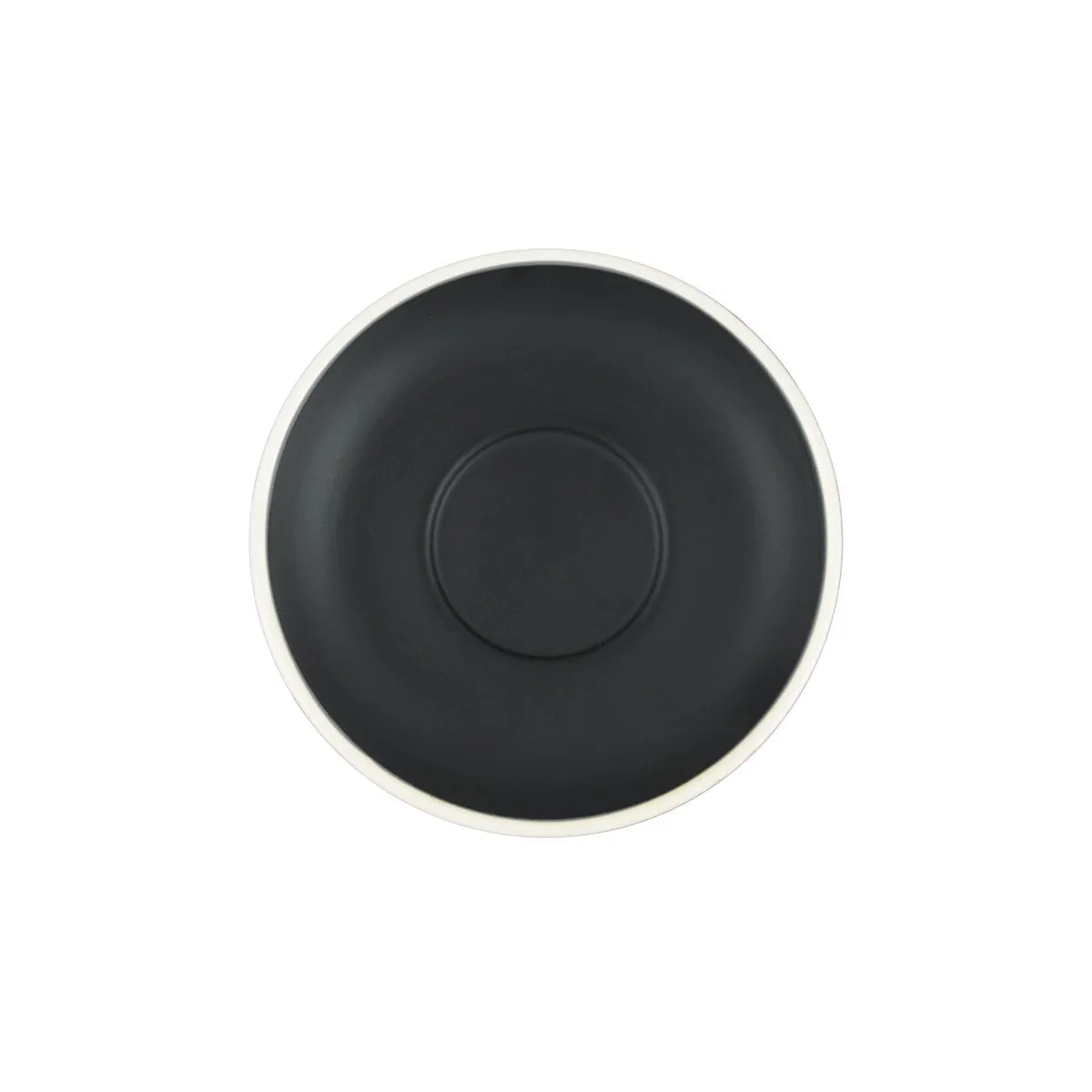BREW-SMOKE/WHITE MATT SAUCER TO SUIT BW0730/735 140mm (*BW0740*) = PACK OF 6 X EACHES