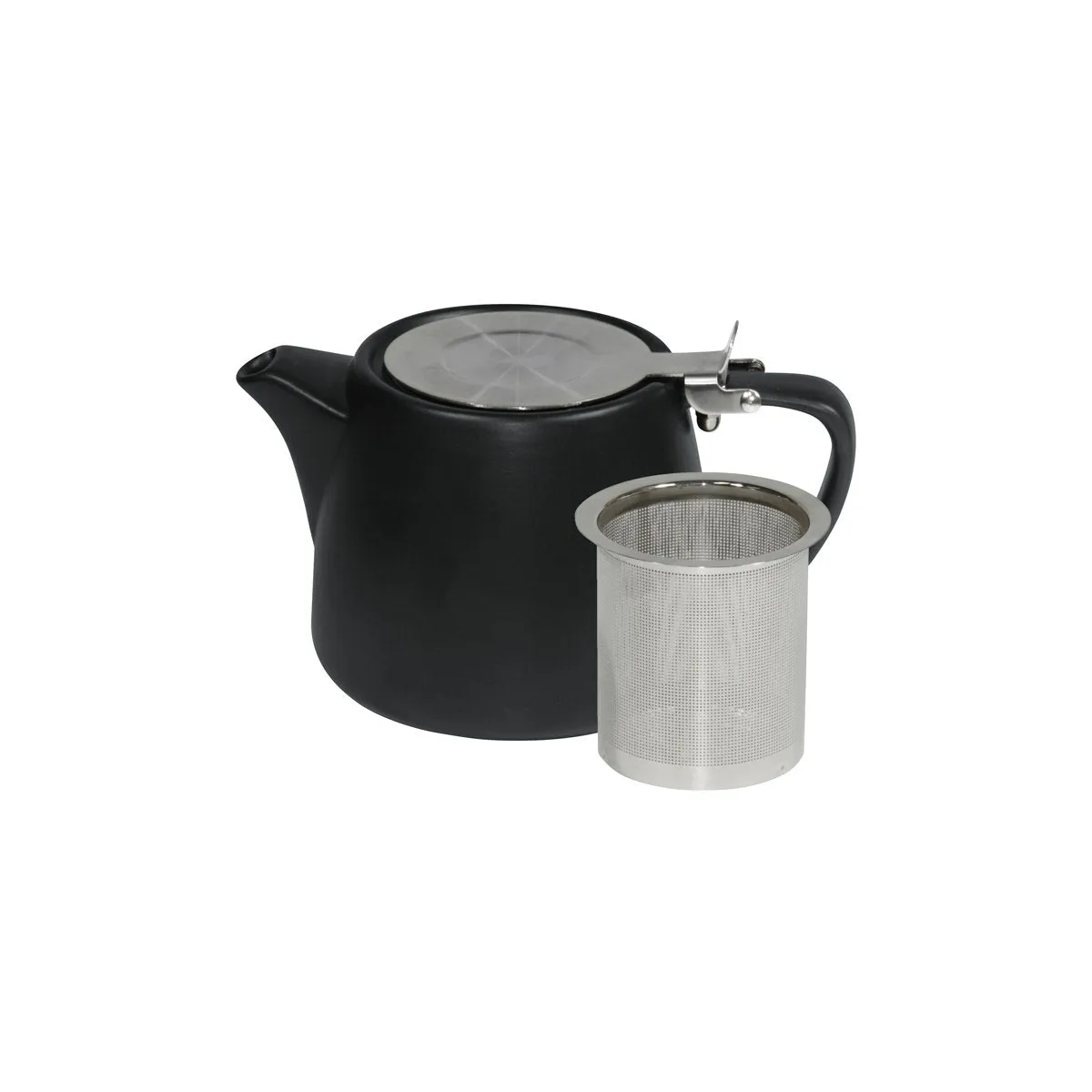 BREW-SMOKE STACKABLE MATT TEAPOT 500ml SS INFUSER/LID (*BW0760*) = PACK OF 2 X EACHES