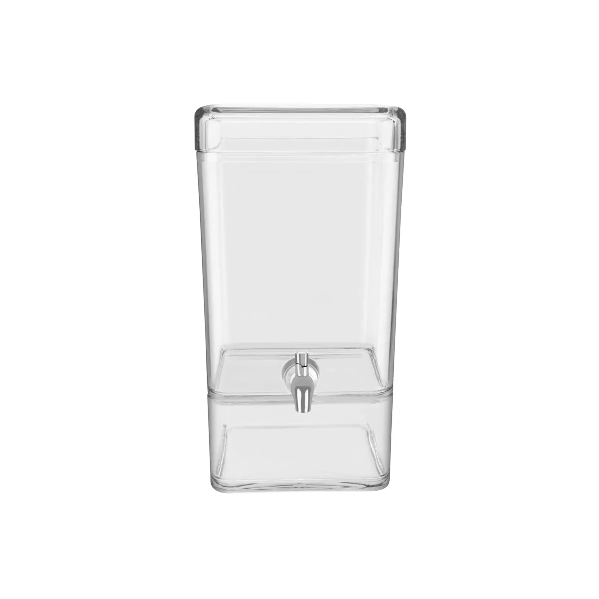 CHEF INOX SQUARE JUICE DISPENSER POLY 247x200x384mm 7.5lt (*54970*) = 1 X EACH