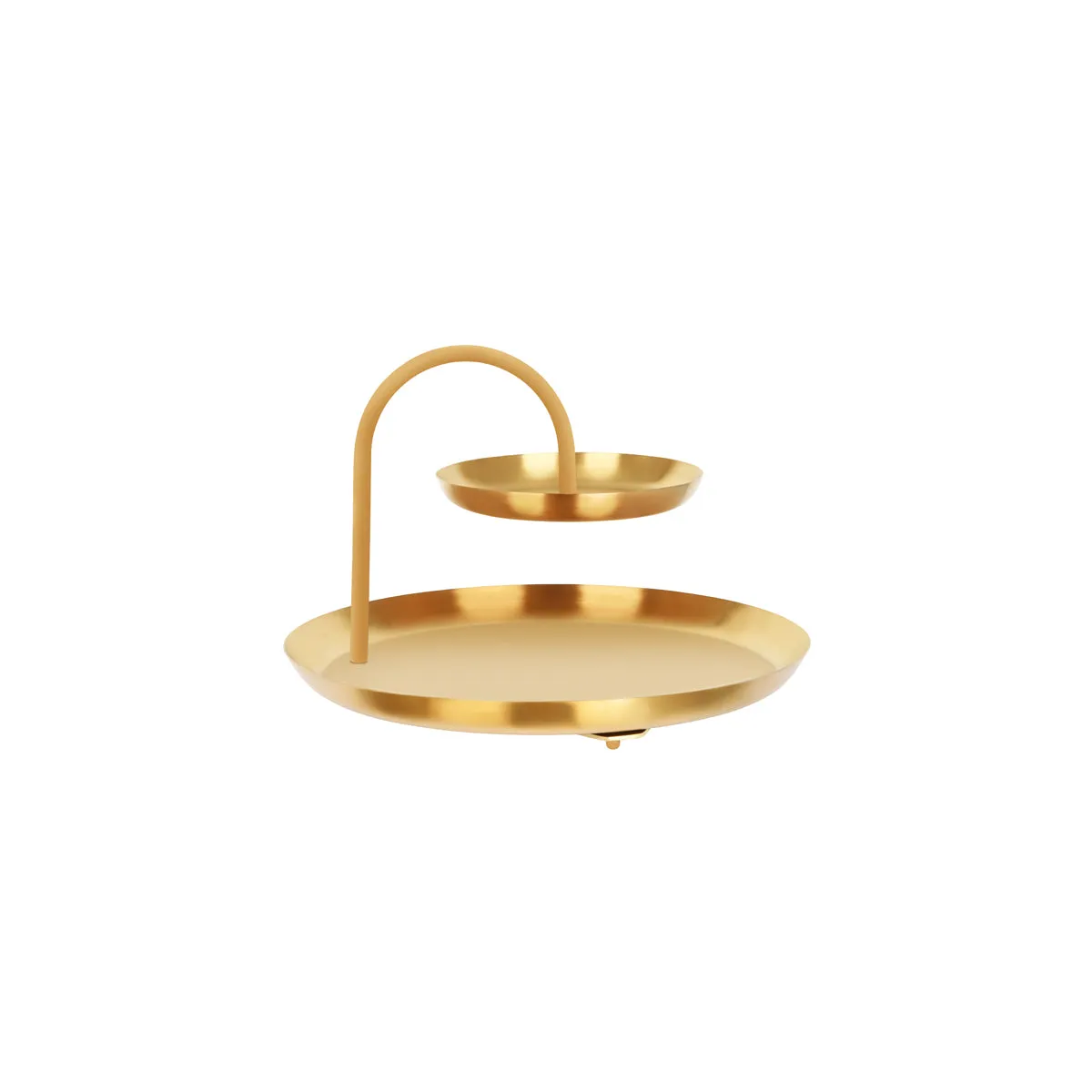 CHEF INOX ROUND 2-TIER SEAFOOD STAND S/S 360x360x240mm BRASS (*06993*) = 1 X EACH