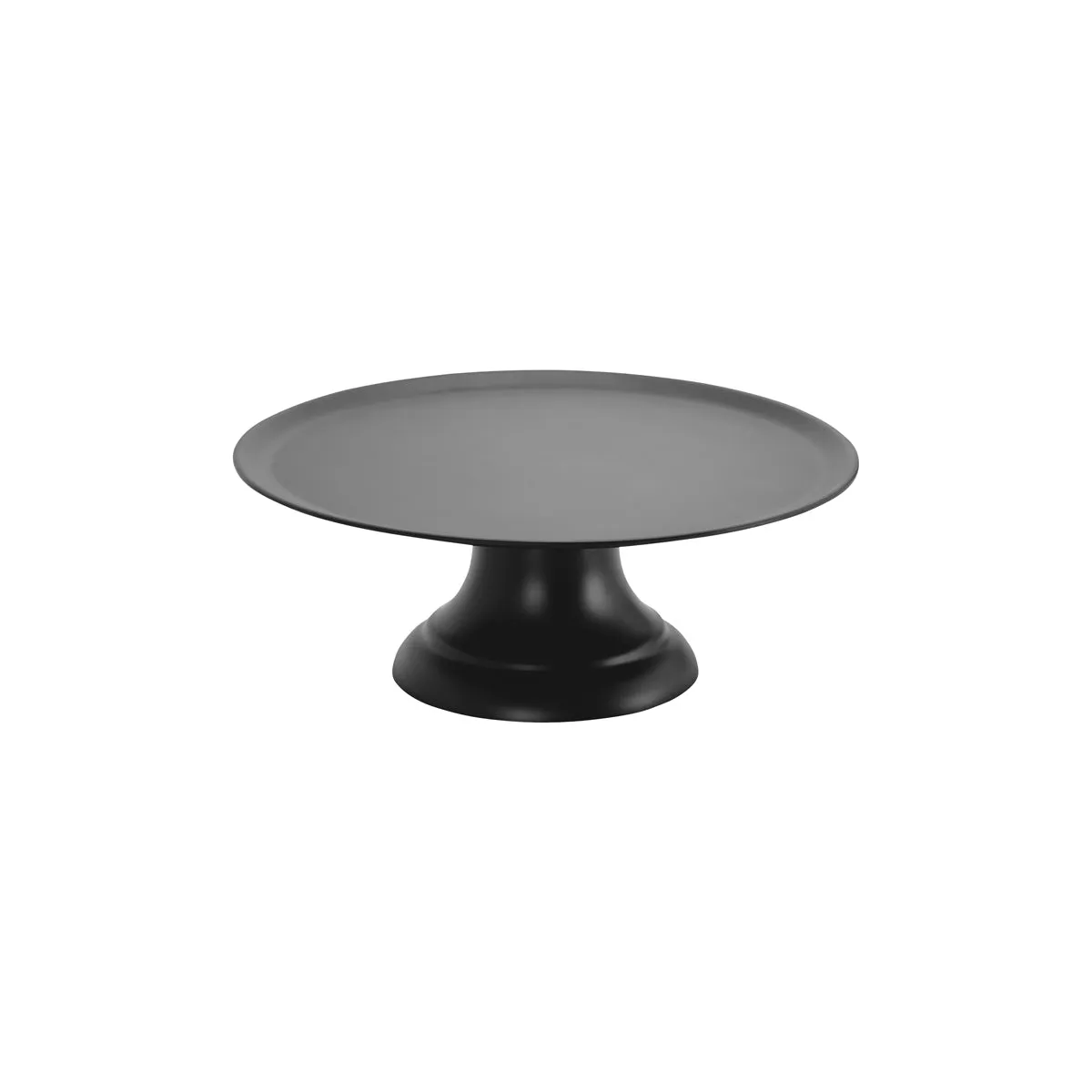 CHEF INOX CAKE PLATE w/STAND POLYCARBONATE 320x120mm BLACK (*04152*) = 1 X SET