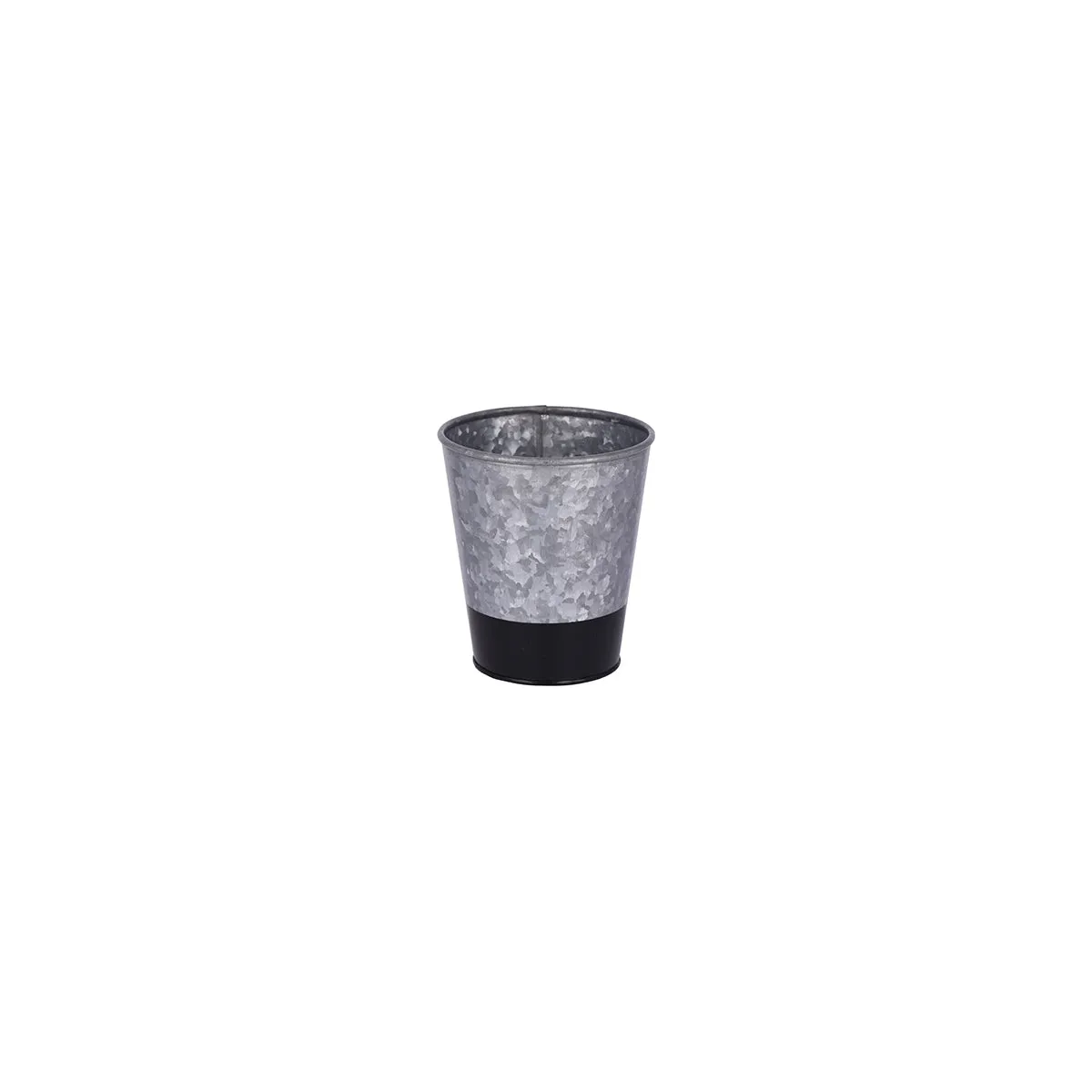 CHEF INOX CONEY IS GALVANISED POT 95x105mm DIPPED BLK (*78604*) =  1 X EACH
