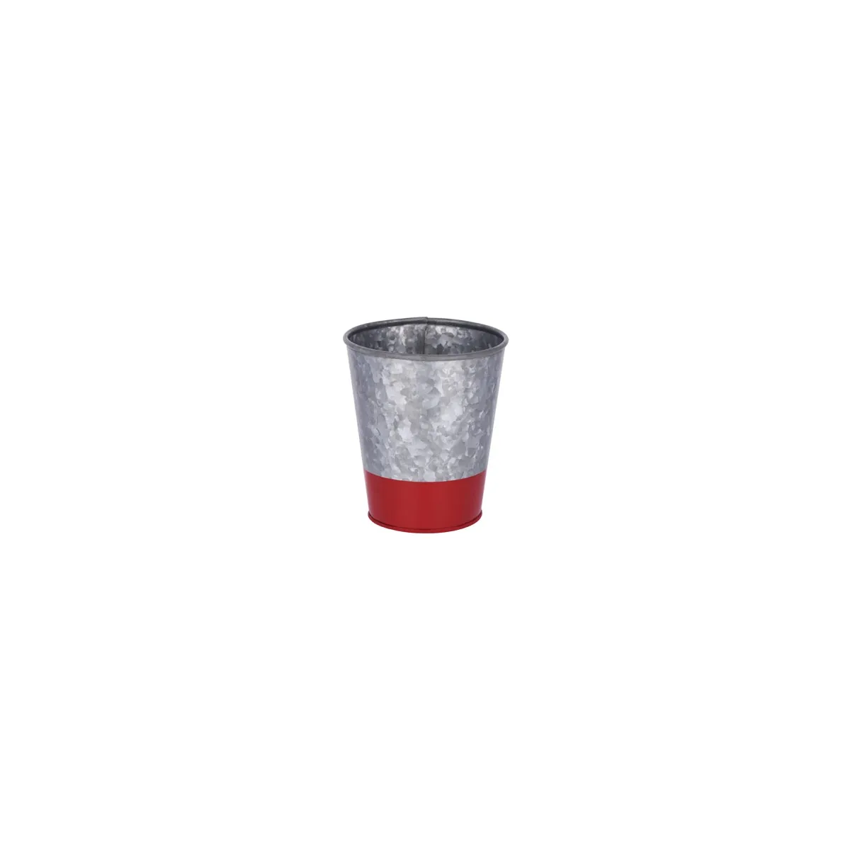 CHEF INOX CONEY IS GALVANISED POT 95x105mm DIPPED RED (*78601*) =  1 X EACH