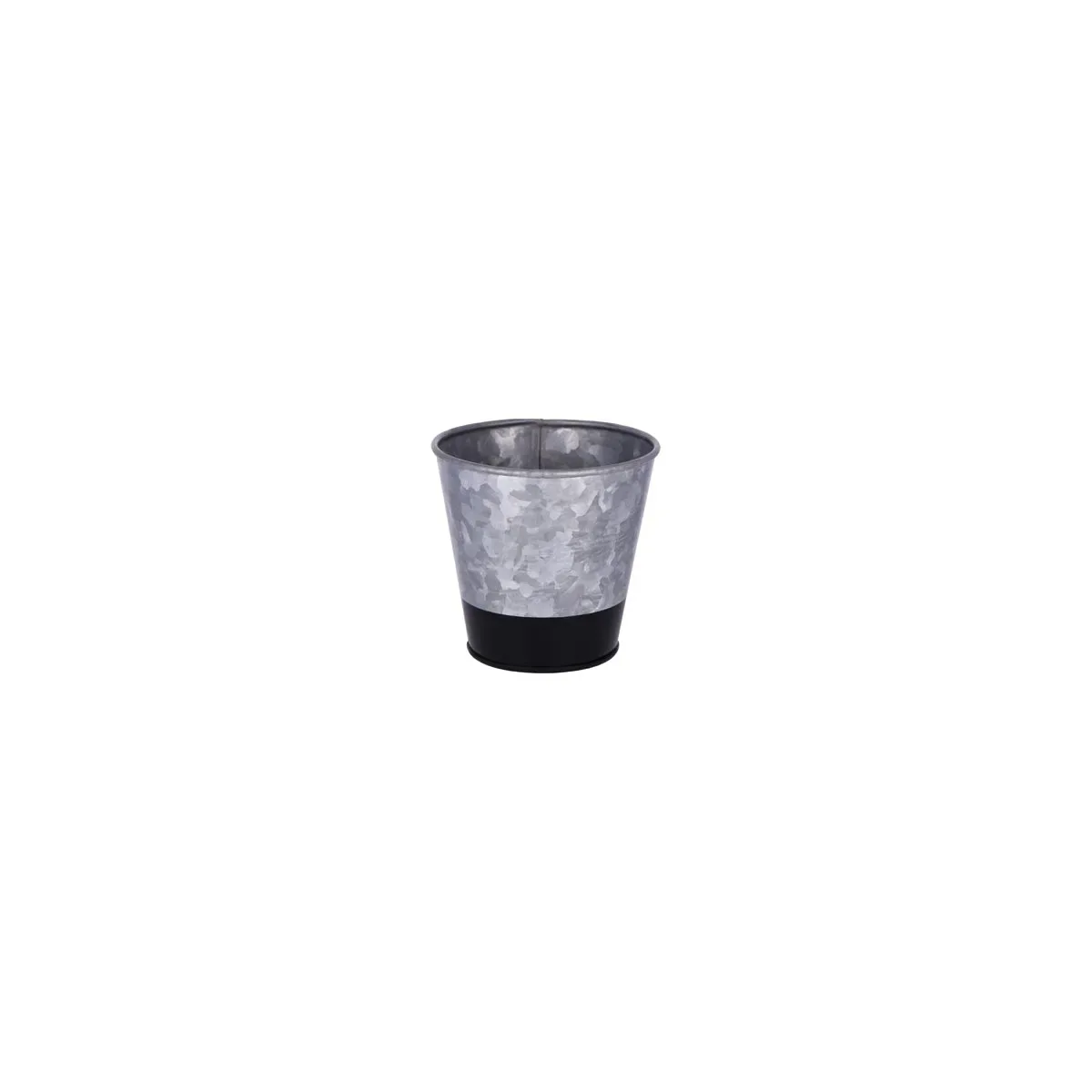 CHEF INOX CONEY IS GALVANISED POT FLARED 100x95mm DIPPED BLK (*78636*) = 1 X EACH