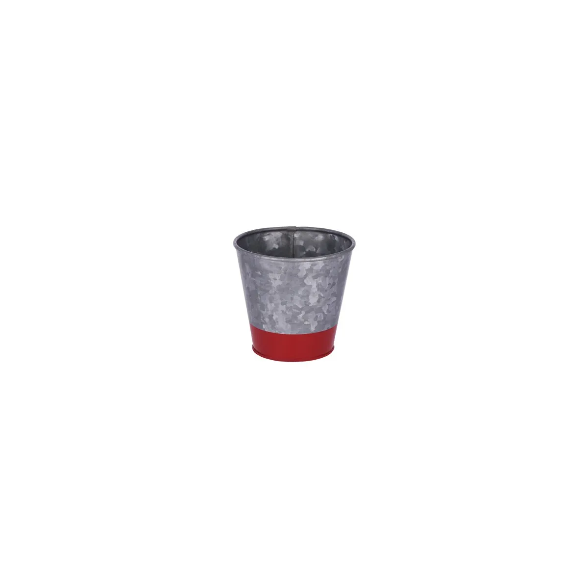 CHEF INOX CONEY IS GALVANISED POT FLARED 100x95mm DIPPED RED (*78632*) =  1 X EACH
