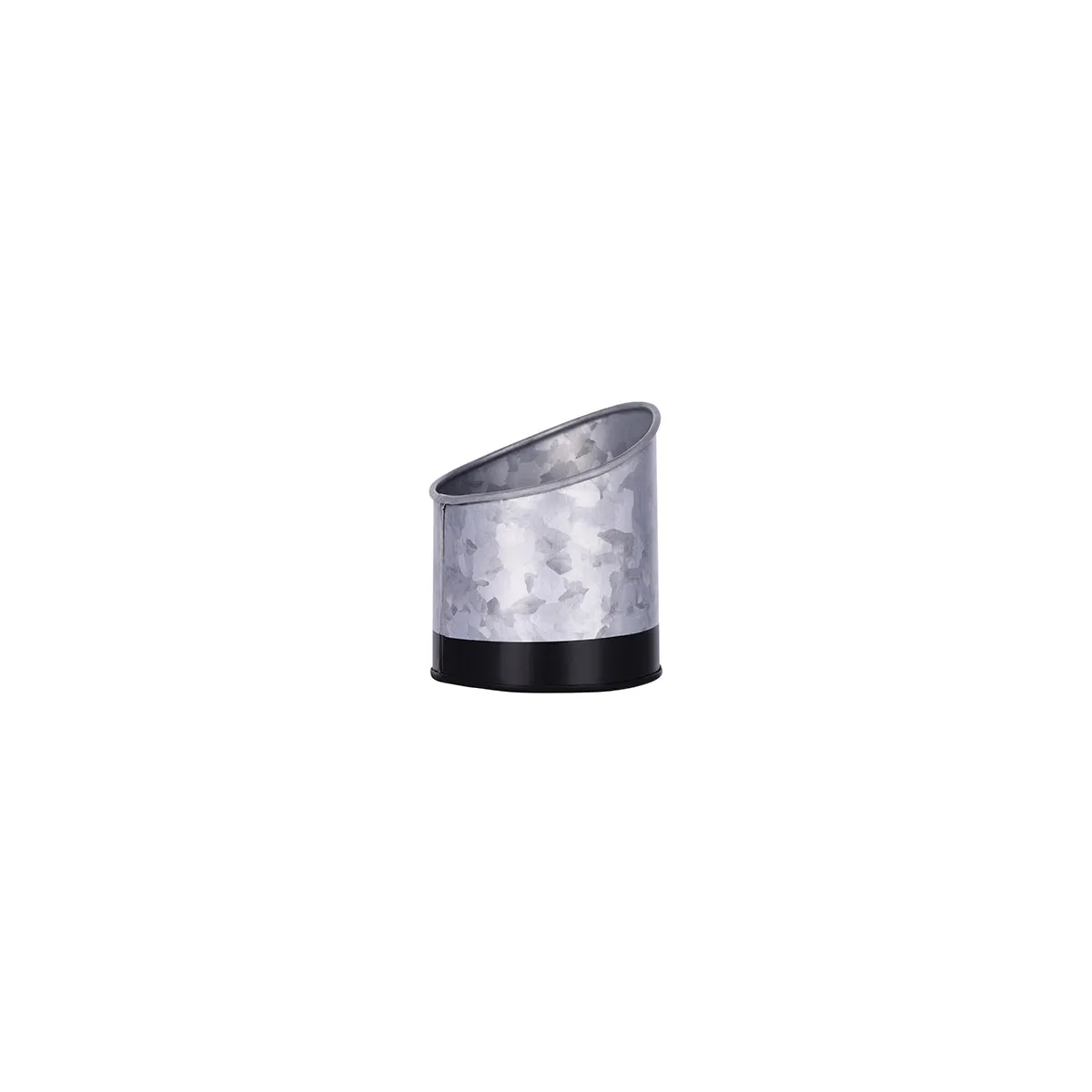 CHEF INOX CONEY IS GALVANISED SLANT POT 105x115mm DIPPED BLK (*78624*) =  1 X EACH