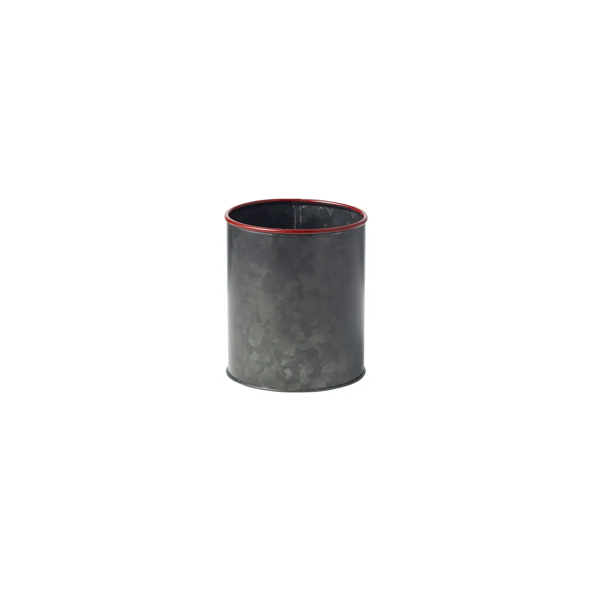 CHEF INOX CONEY IS GALV BLACK POT 120x140mm RED RIM (*78777*) = 1 X EACH
