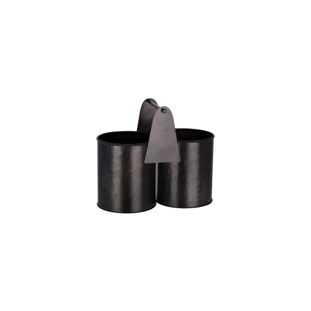 CHEF INOX CONEY IS GALV BLACK DUAL POT CADDY 240x120x140mm (*78779*) =  1 X EACH