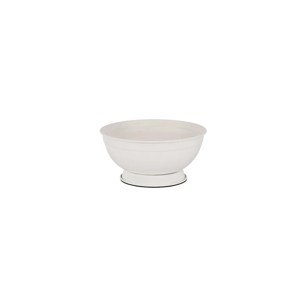 CONEY ISL-GALVANISED CREME P/C FOOTED SERVING BOWL 250x120mm (*78820*) = PACK OF 4 X EACHES