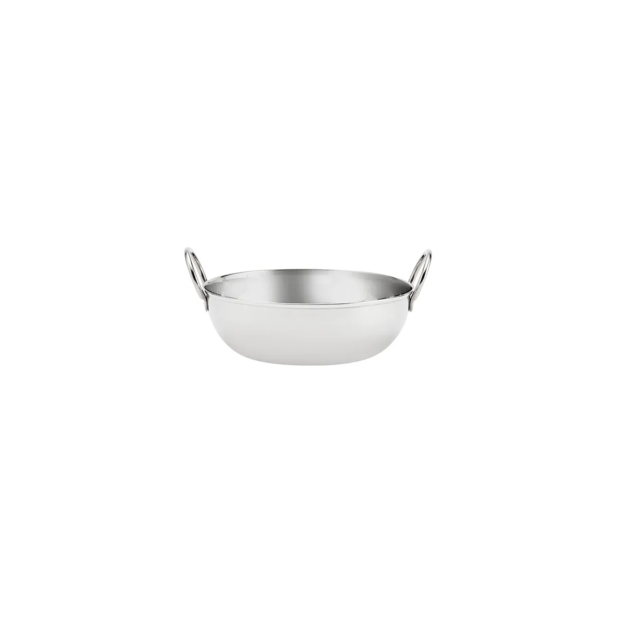 CHEF INOX KADAI BOWL w/HDLS S/S 160mm (*07491*) = PACK OF 12 X EACHES