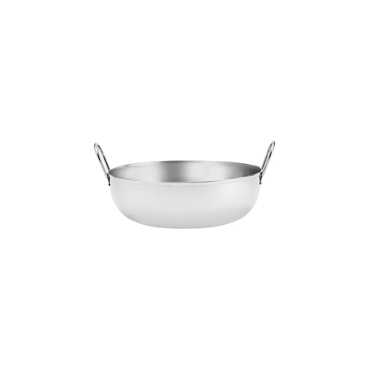 CHEF INOX KADAI BOWL w/HDLS S/S 230mm (*07493*) = PACK OF 6 X EACHES