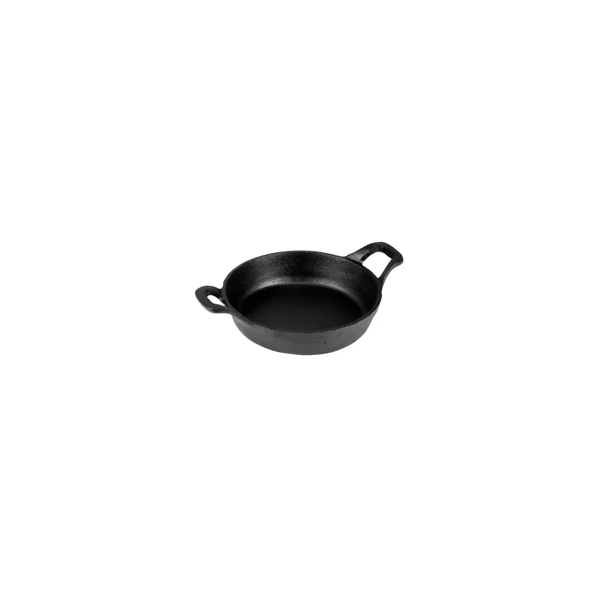 CHEF INOX MINI ROUND GRATIN DISH w/HDLS CAST IRON 150x40mm (*04629*) = 1 X EACH