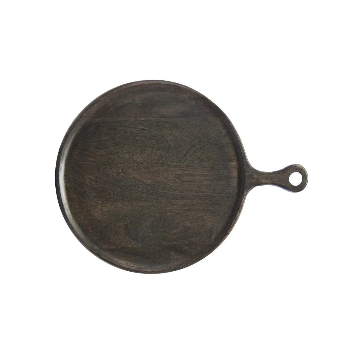 CHEF INOX RND SERVING BOARD w/HDL MANGOWOOD 300x400x15mm DRK (*04945*) =  1 X EACH