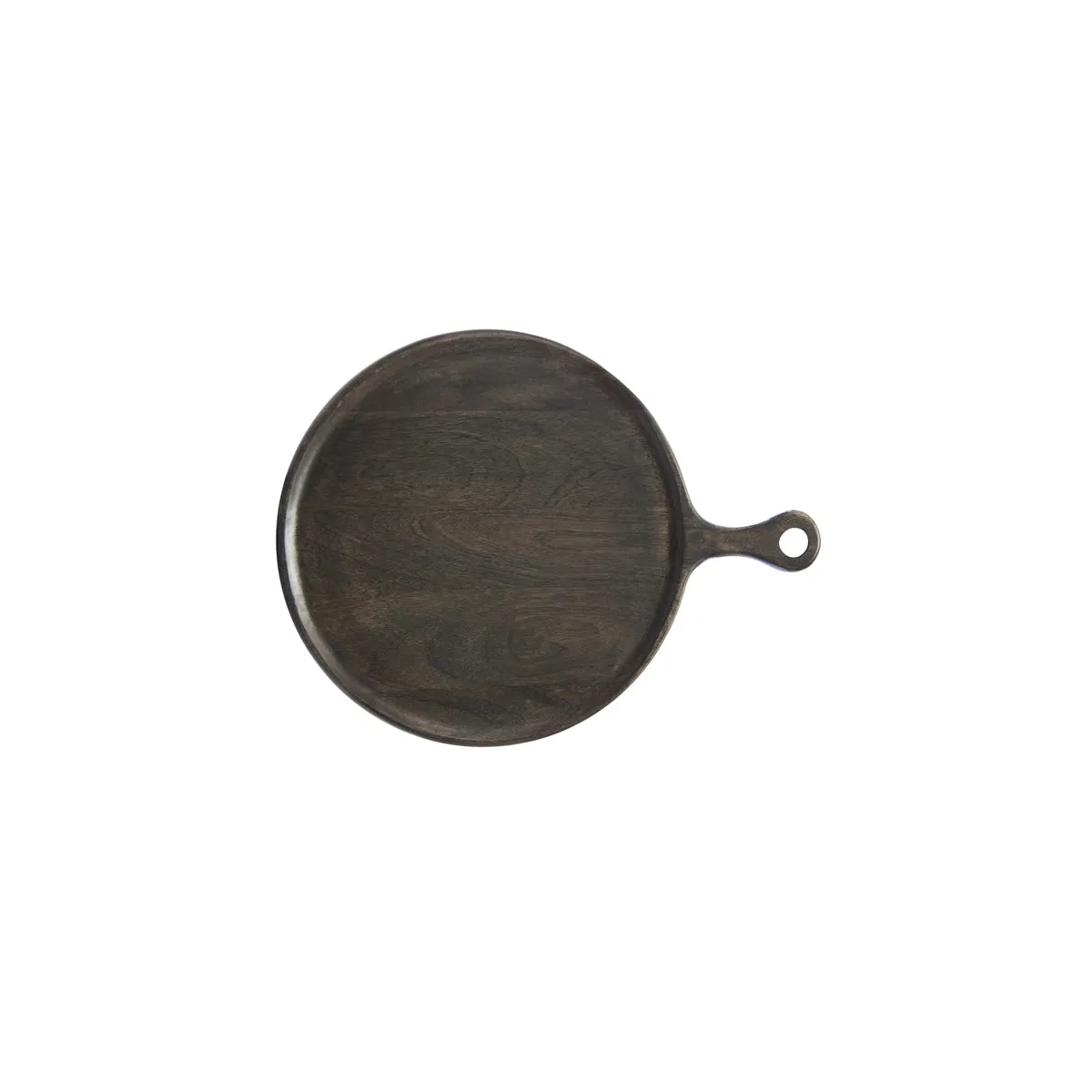 CHEF INOX RND SERVING BOARD w/HDL MANGOWOOD 250x350x15mm DRK (*04942*) =  1 X EACH
