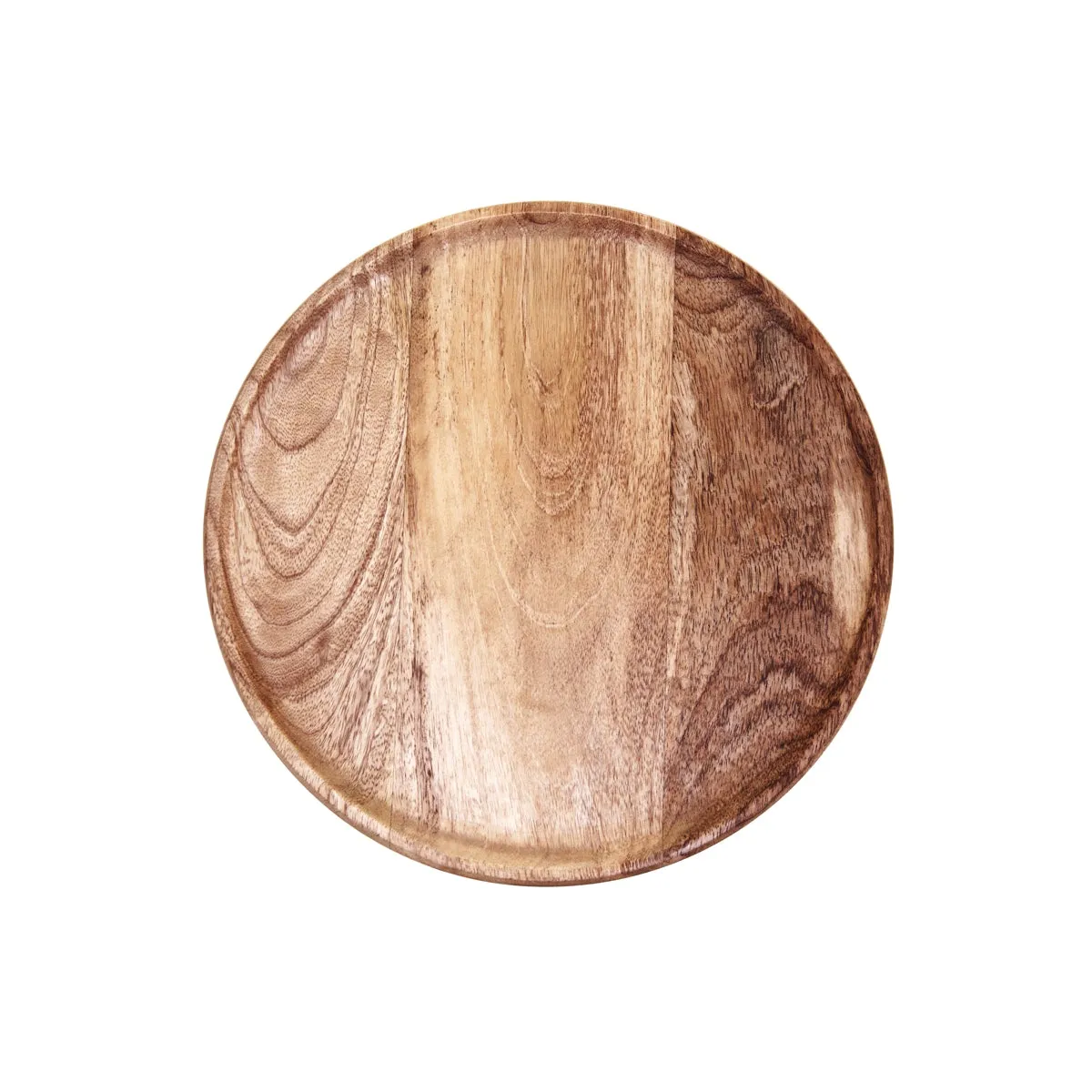 CHEF INOX ROUND SERVING BOARD MANGOWOOD 300x15mm NATURAL (*04890*) = 1 X EACH