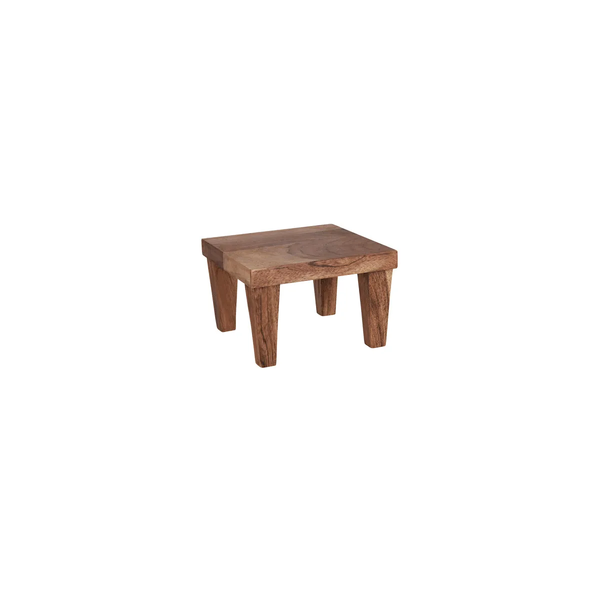 CHEF INOX SERVE SQR STAND w/LEGS ACACIA WOOD 210x210x140mm (*04758*) = PACK OF 2 X EACHES