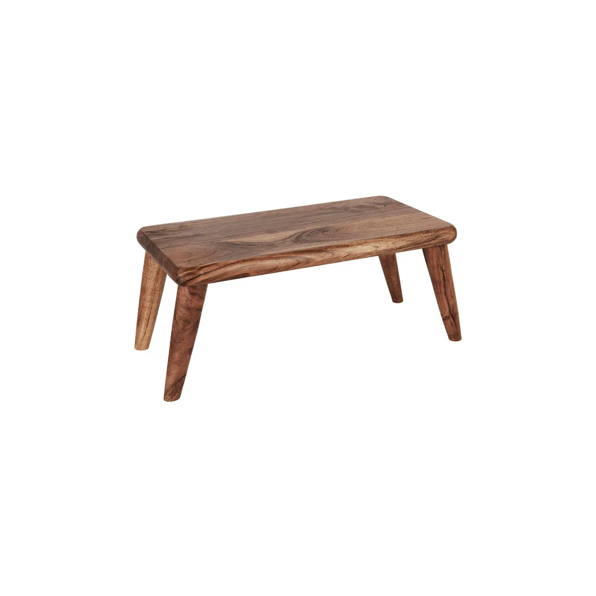 CHEF INOX SERVE RECT STAND w/LEGS ACACIA 405x230x180mm (*04773*) = 1 X EACH