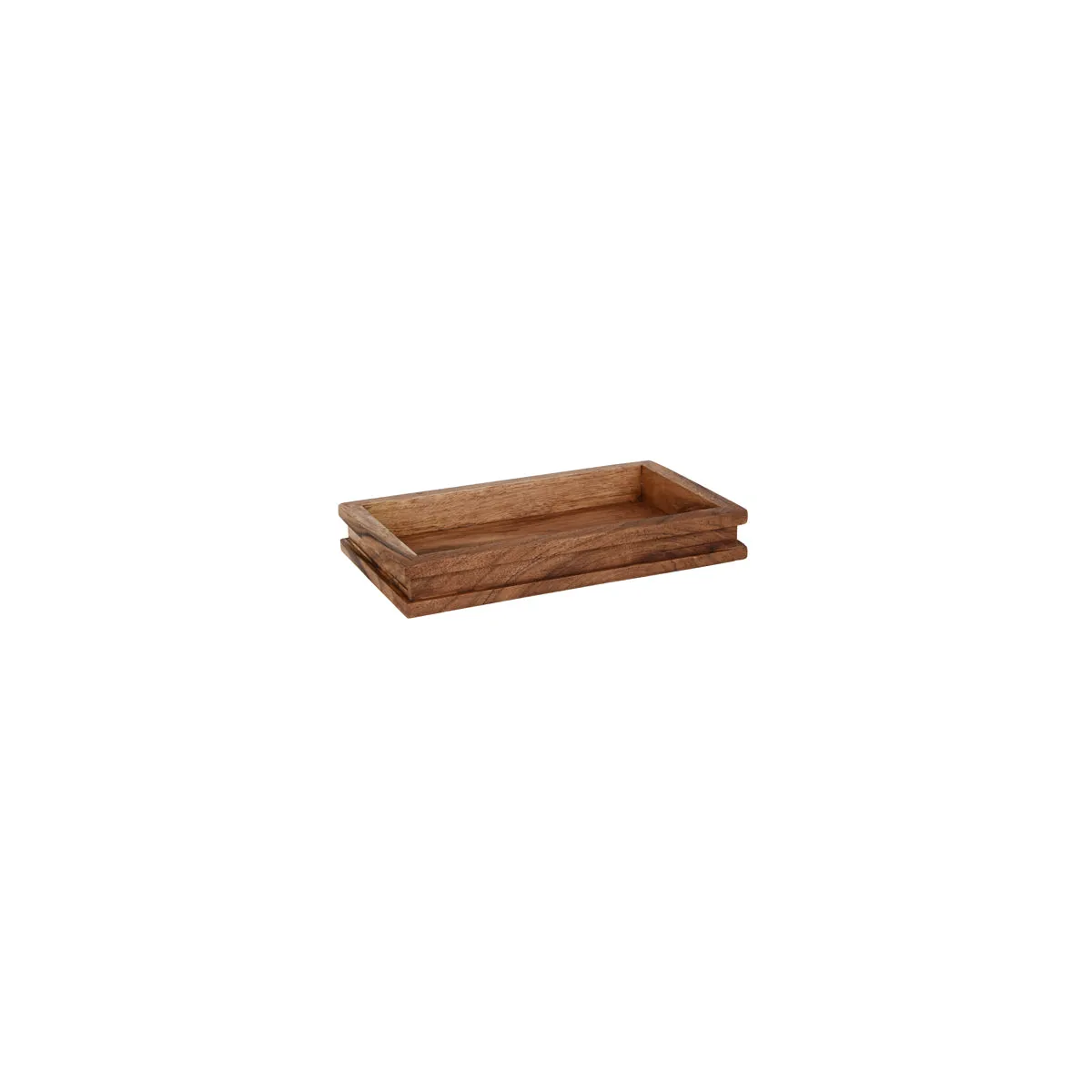 CHEF INOX SERVE DISPLAY TRAY ACACIA GN 1/4 265x162x40mm (*04789*) = PACK OF 4 X EACHES
