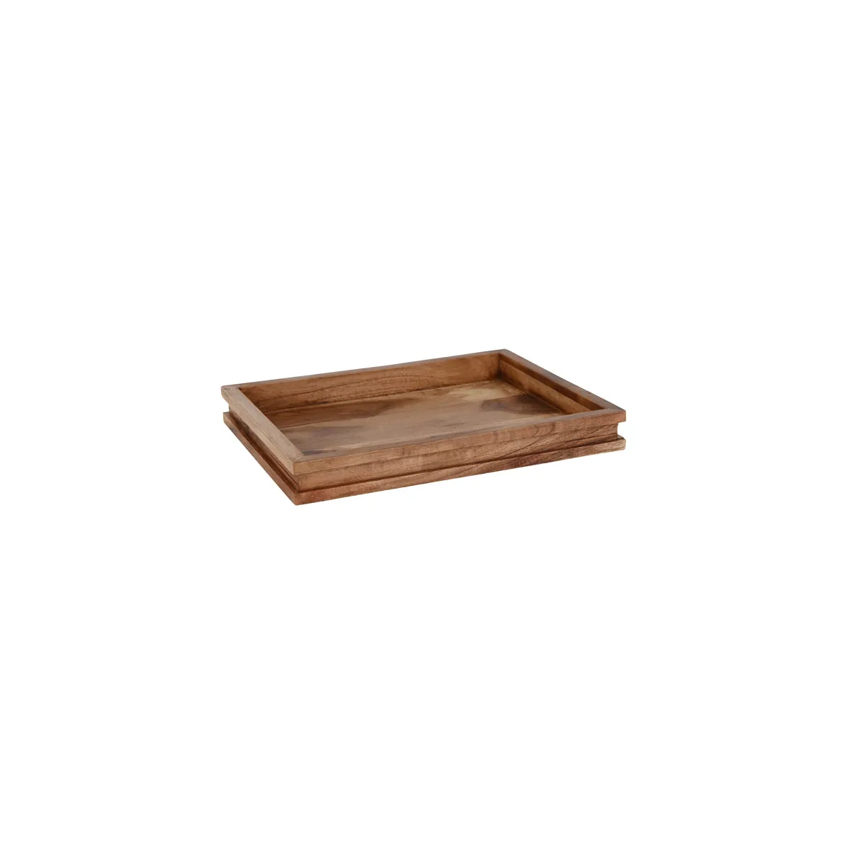 CHEF INOX SERVE DISPLAY TRAY ACACIA GN 1/2 325x265x40mm (*04791*) = PACK OF 4 X EACHES