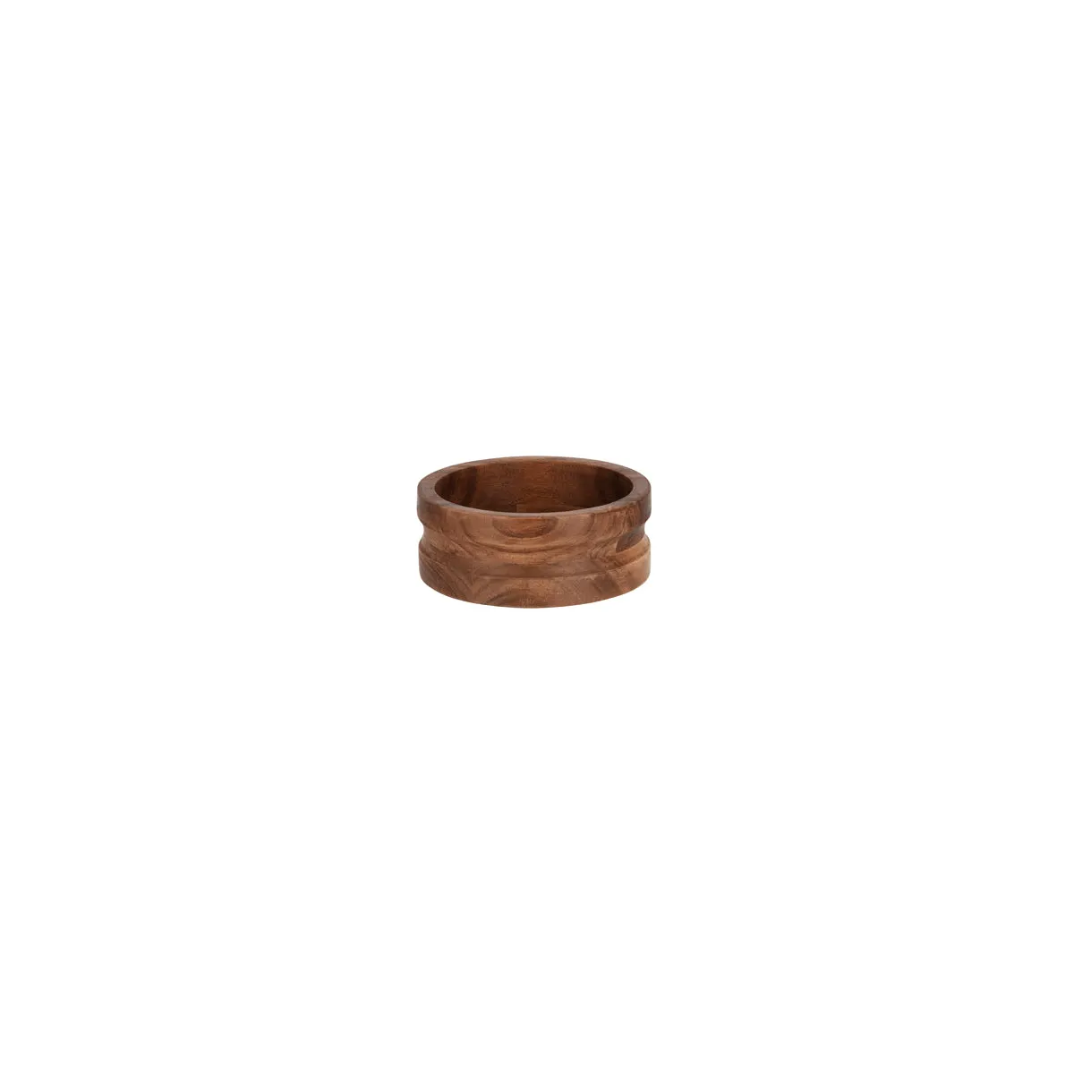 CHEF INOX SERVE ROUND BOWL w/STRAIGHT SIDES ACACIA 160x60mm (*04797*) = PACK OF 6 X EACHES